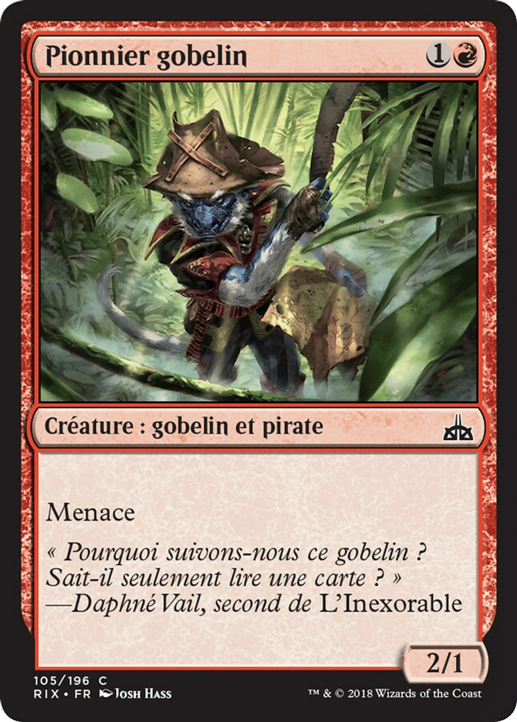 Pionnier gobelin — Rivals of Ixalan — Magic: The Gathering