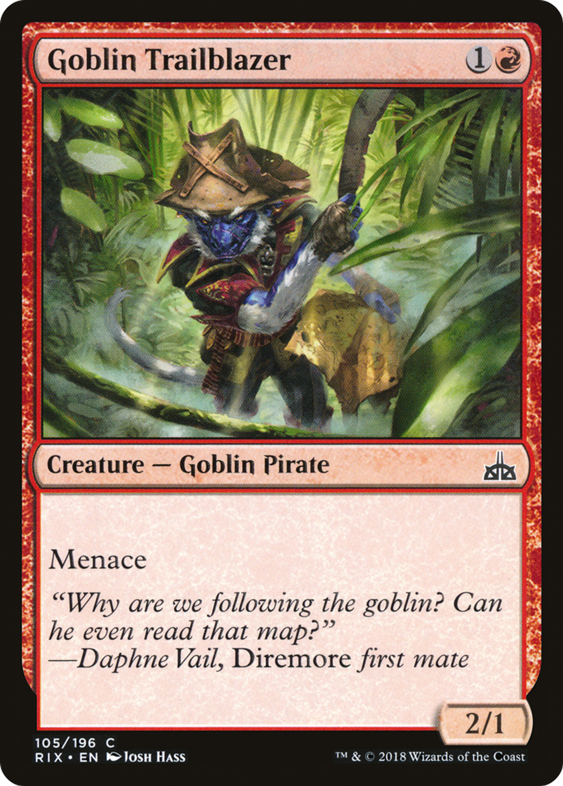 Goblin Trailblazer — Rivals of Ixalan — Magic: The Gathering