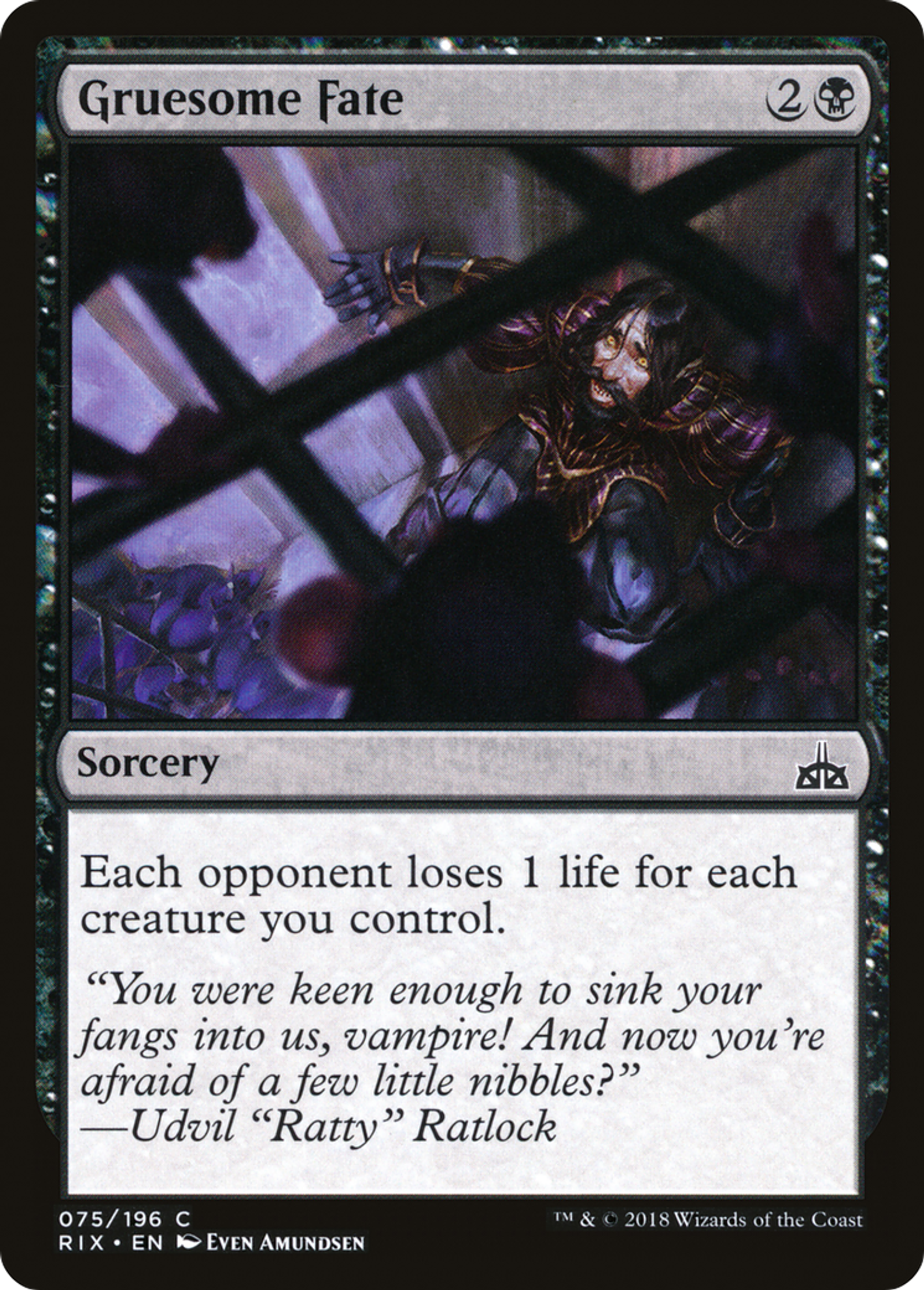 Gruesome Fate — Rivals of Ixalan — Magic: The Gathering