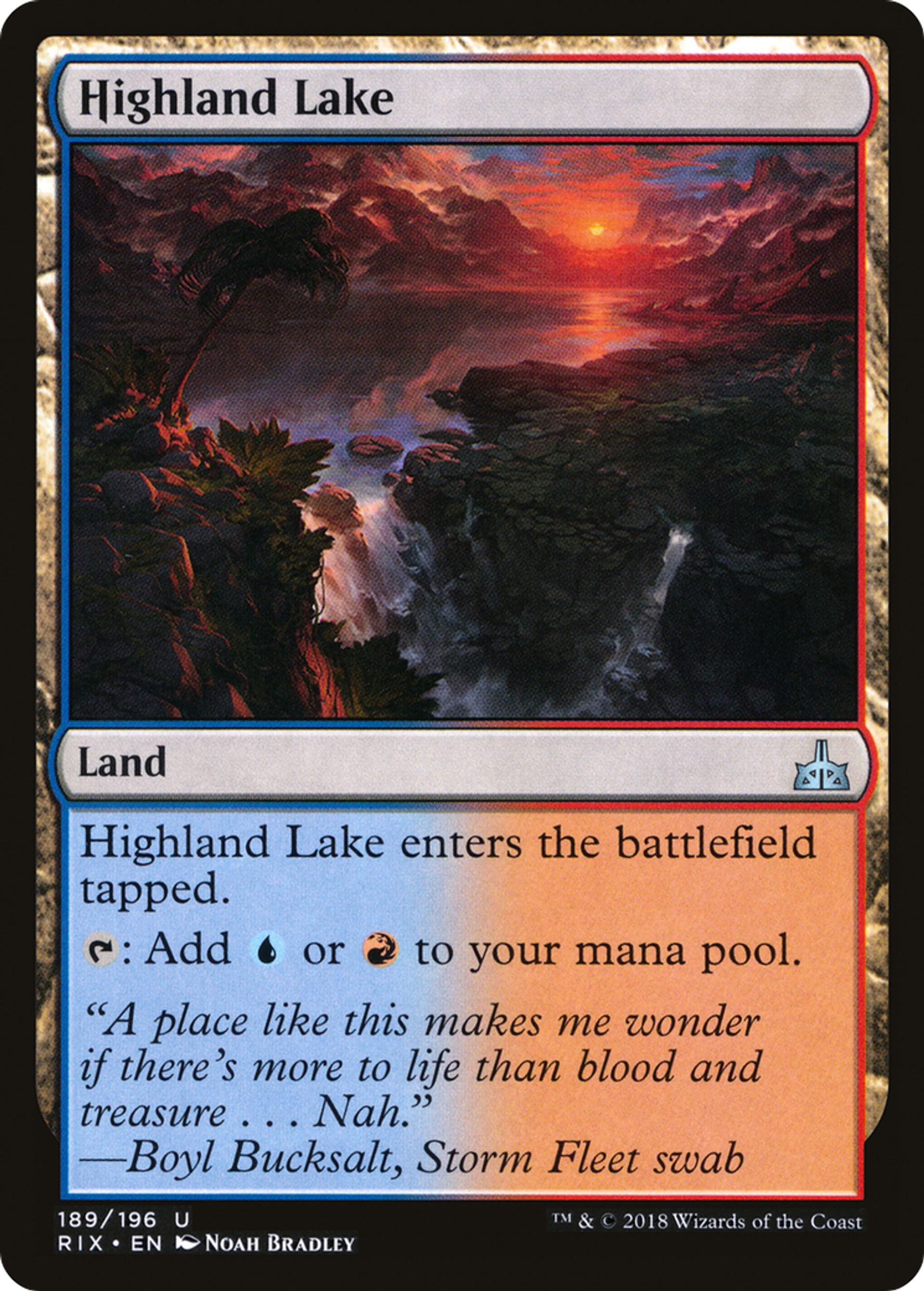 Highland Lake — Rivals of Ixalan — Magic: The Gathering
