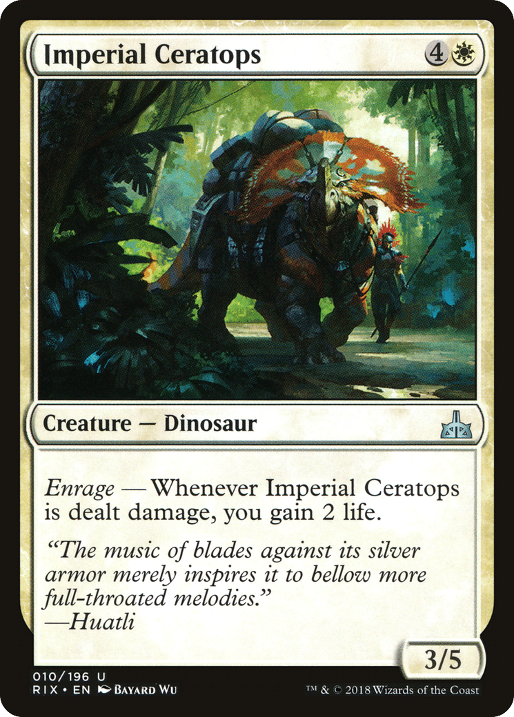 Imperial Ceratops — Rivals of Ixalan — Magic: The Gathering