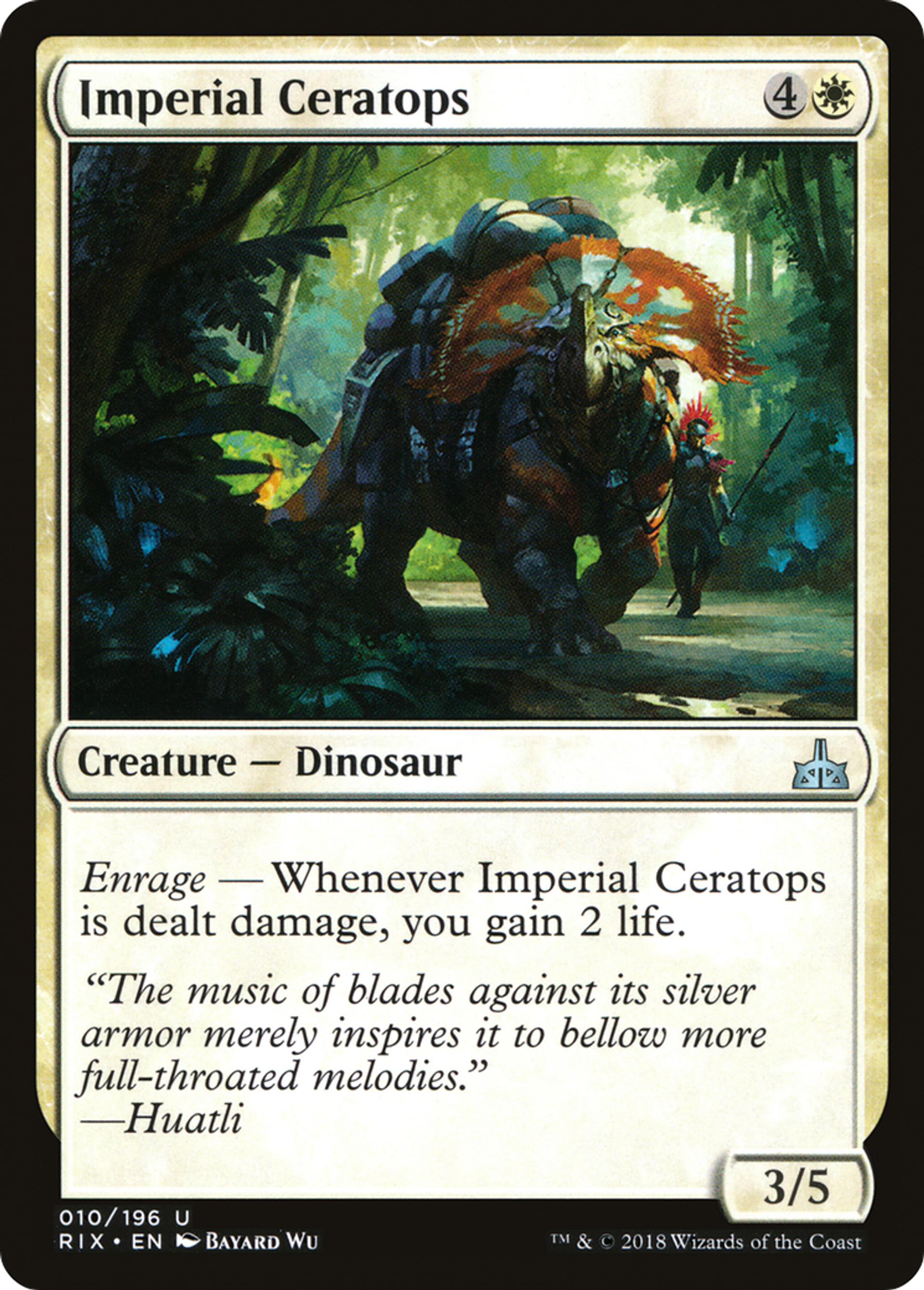 Imperial Ceratops — Rivals of Ixalan — Magic: The Gathering
