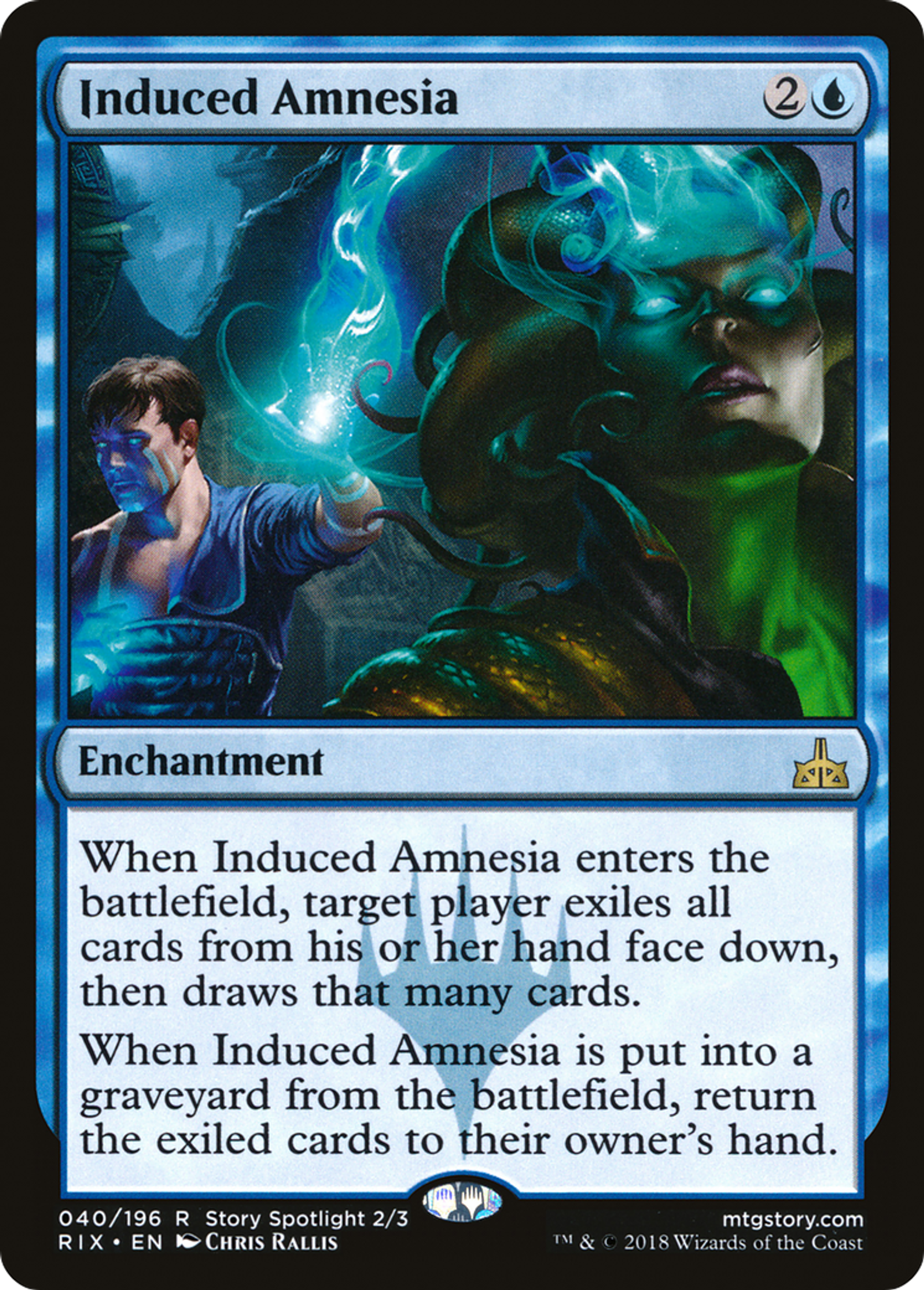Induced Amnesia — Rivals of Ixalan — Magic: The Gathering