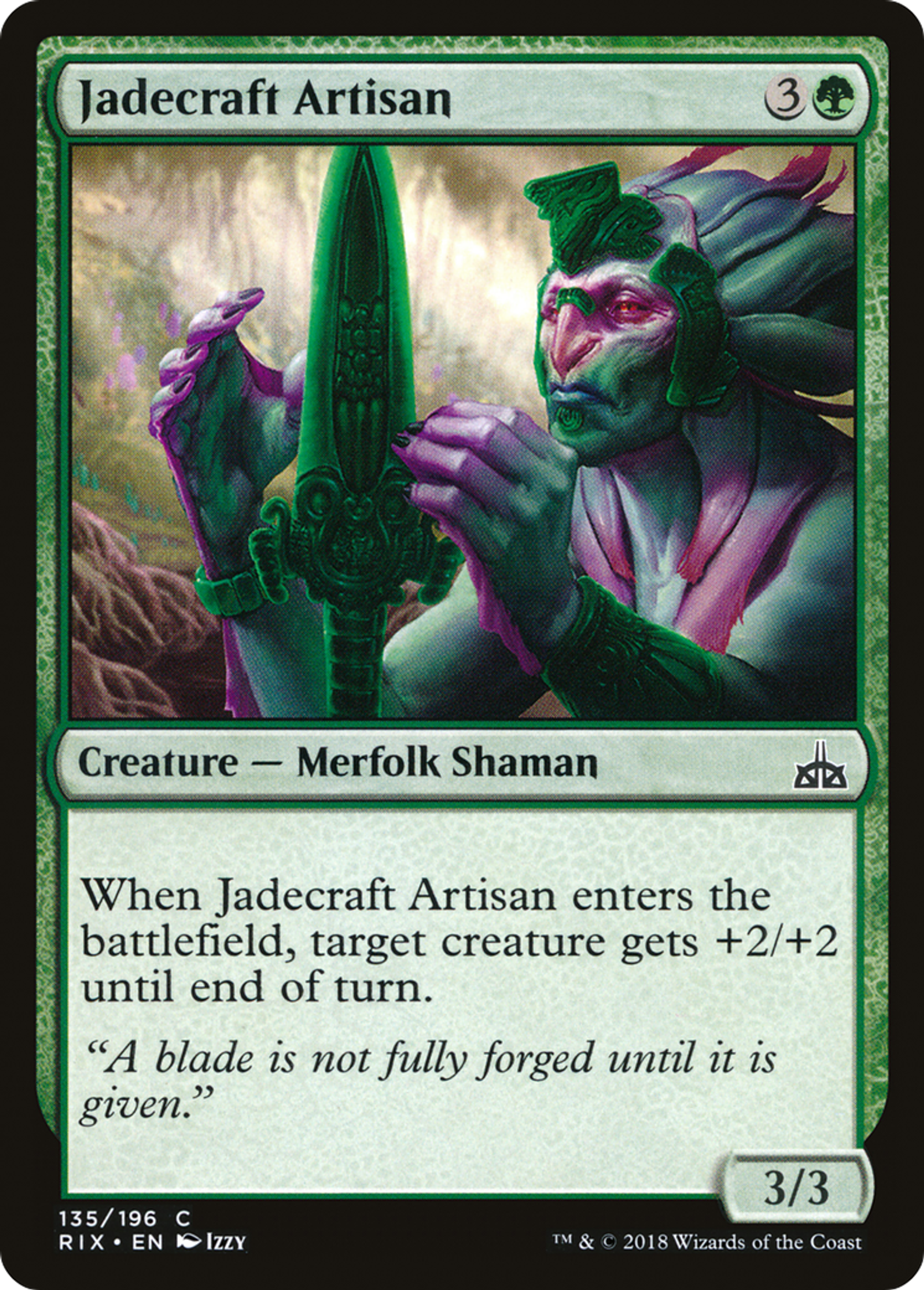 Jadecraft Artisan — Rivals of Ixalan — Magic: The Gathering