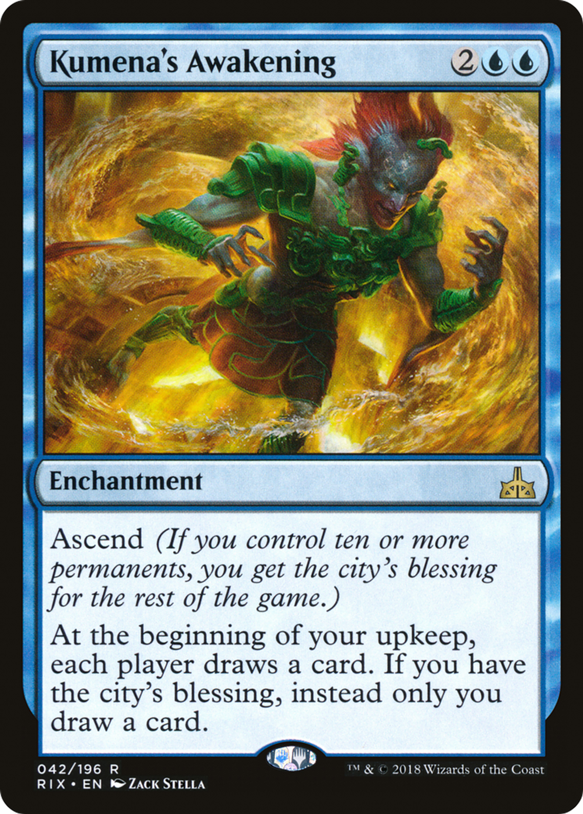 Kumena's Awakening — Rivals of Ixalan — Magic: The Gathering