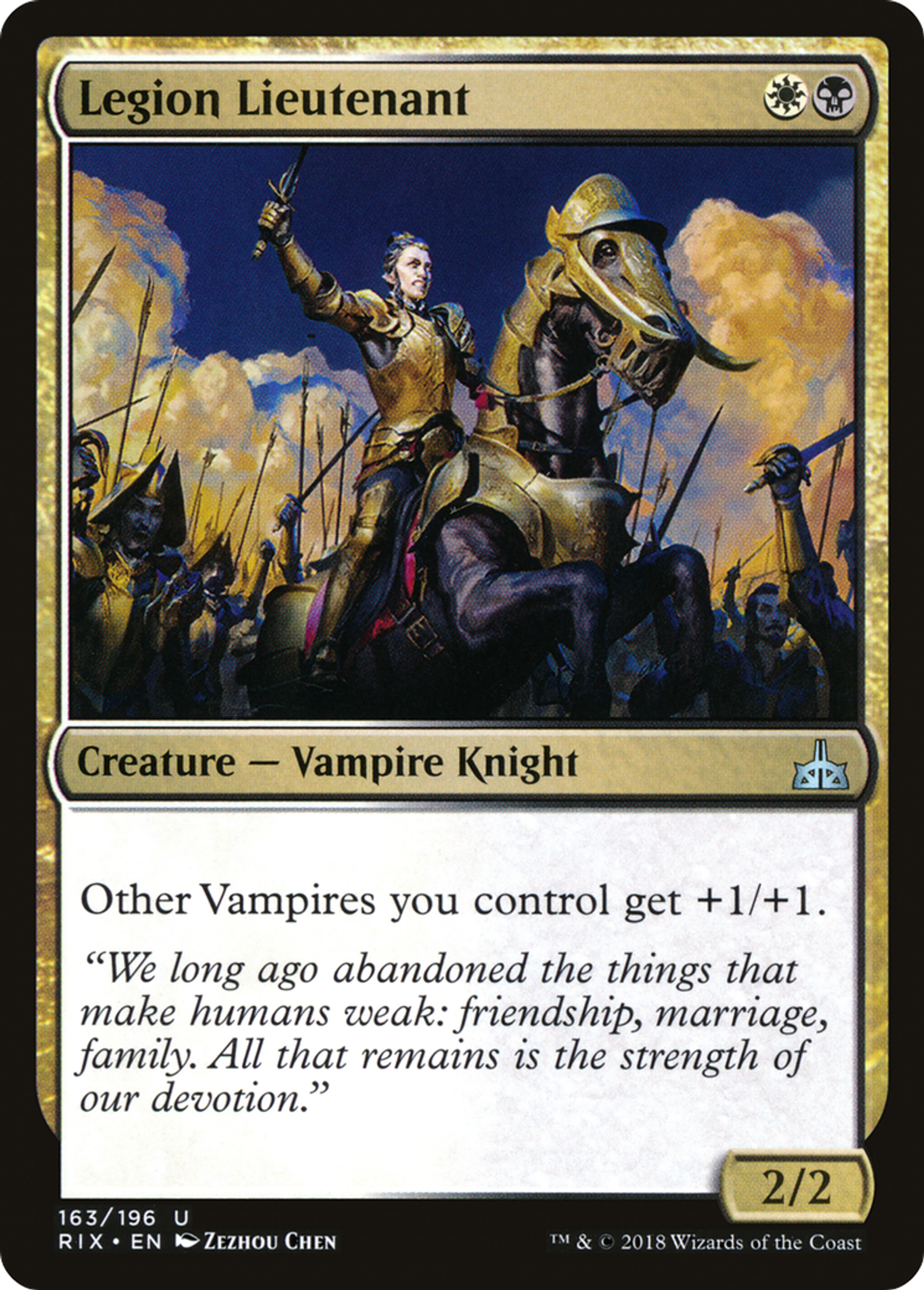 Legion Lieutenant — Rivals of Ixalan — Magic: The Gathering