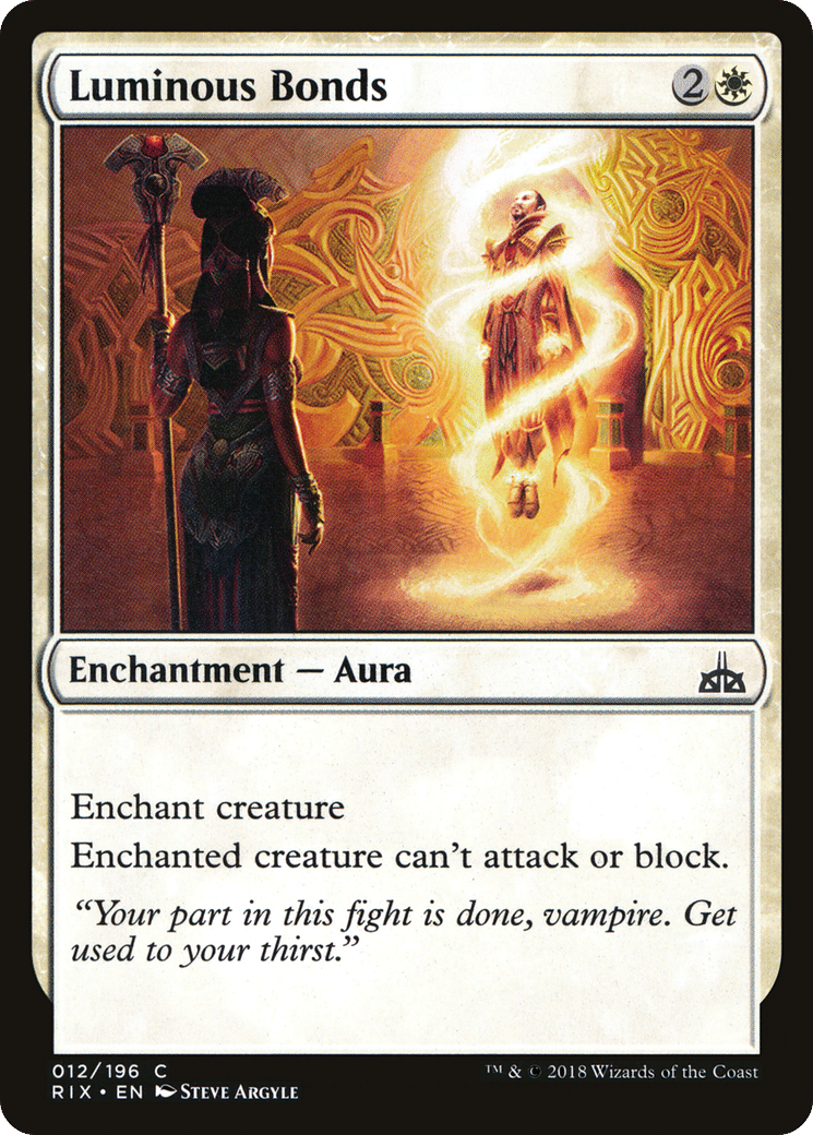Luminous Bonds — Rivals of Ixalan — Magic: The Gathering