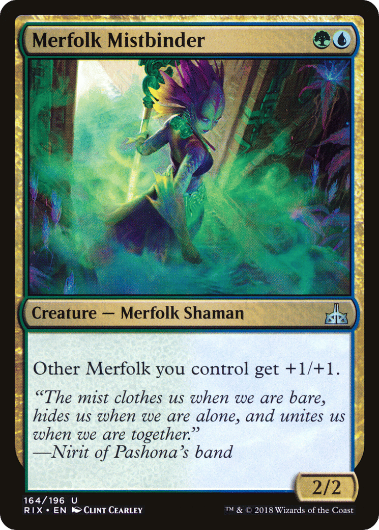 Merfolk Mistbinder — Rivals of Ixalan — Magic: The Gathering