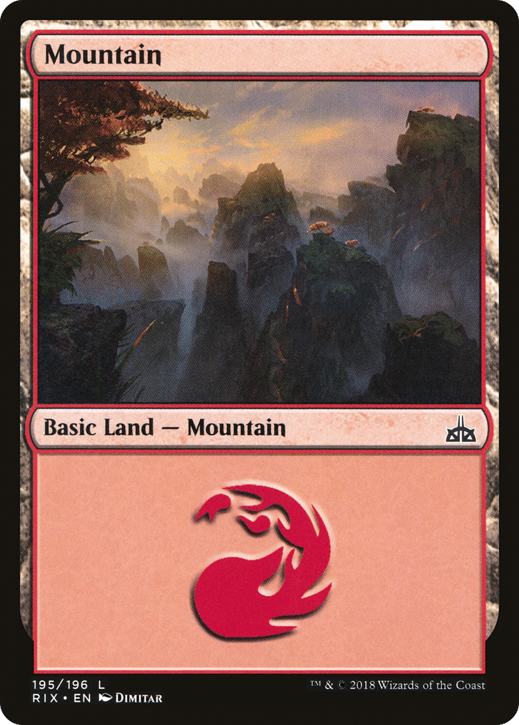 Mountain — Rivals of Ixalan — Magic: The Gathering