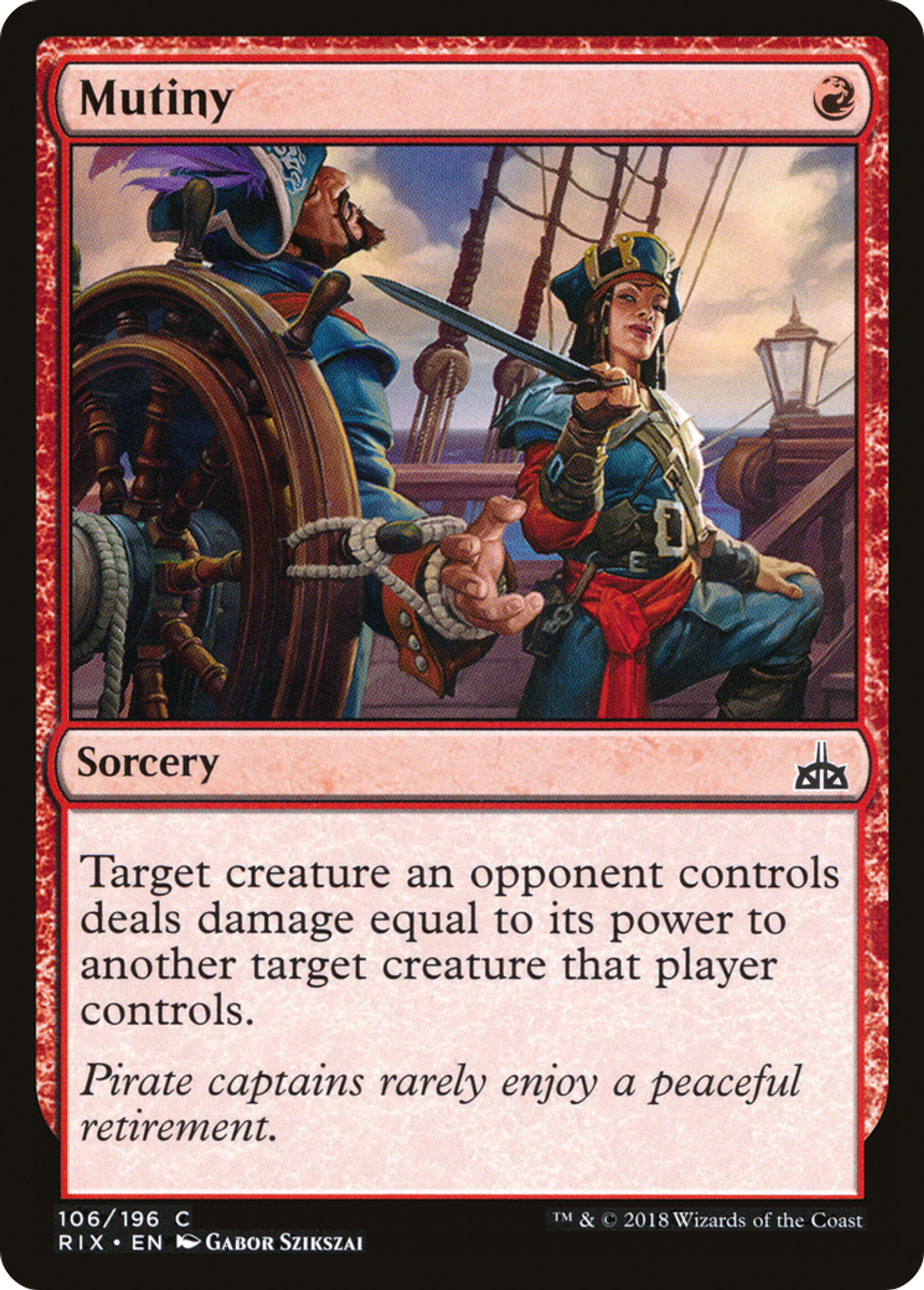 Mutiny — Rivals of Ixalan — Magic: The Gathering