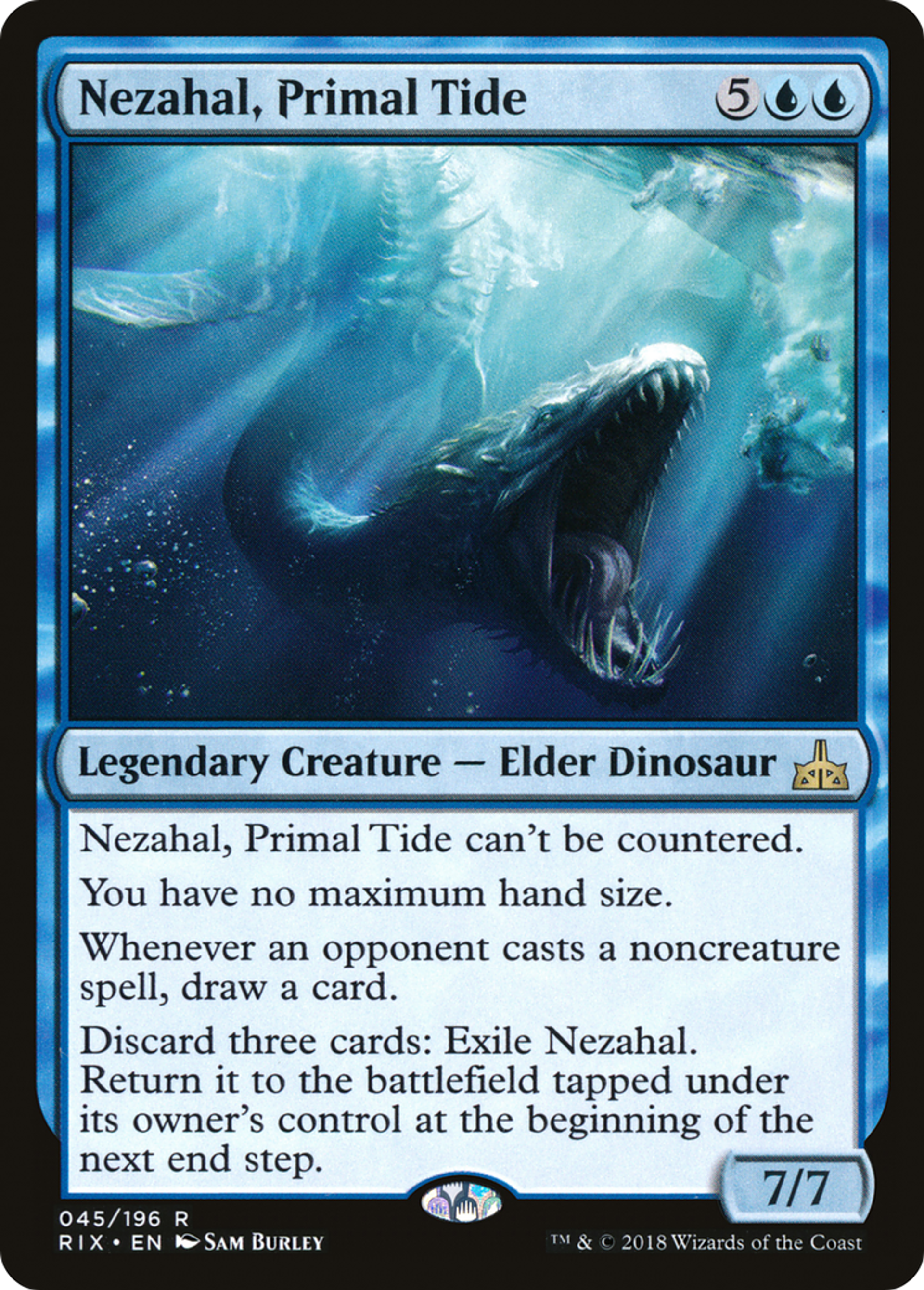 Nezahal, Marée primordiale — Rivals of Ixalan — Magic: The Gathering