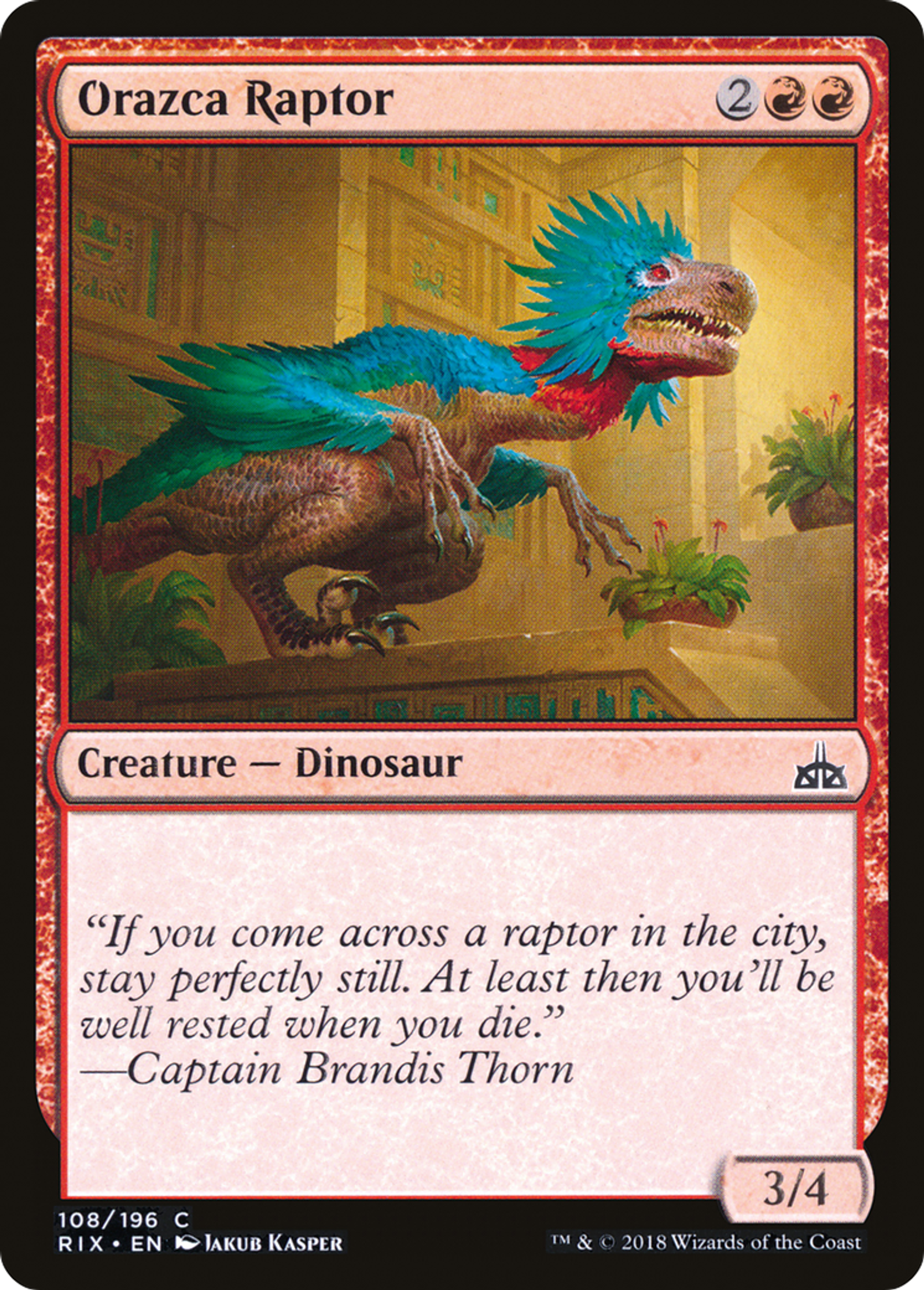 Orazca Raptor — Rivals of Ixalan — Magic: The Gathering
