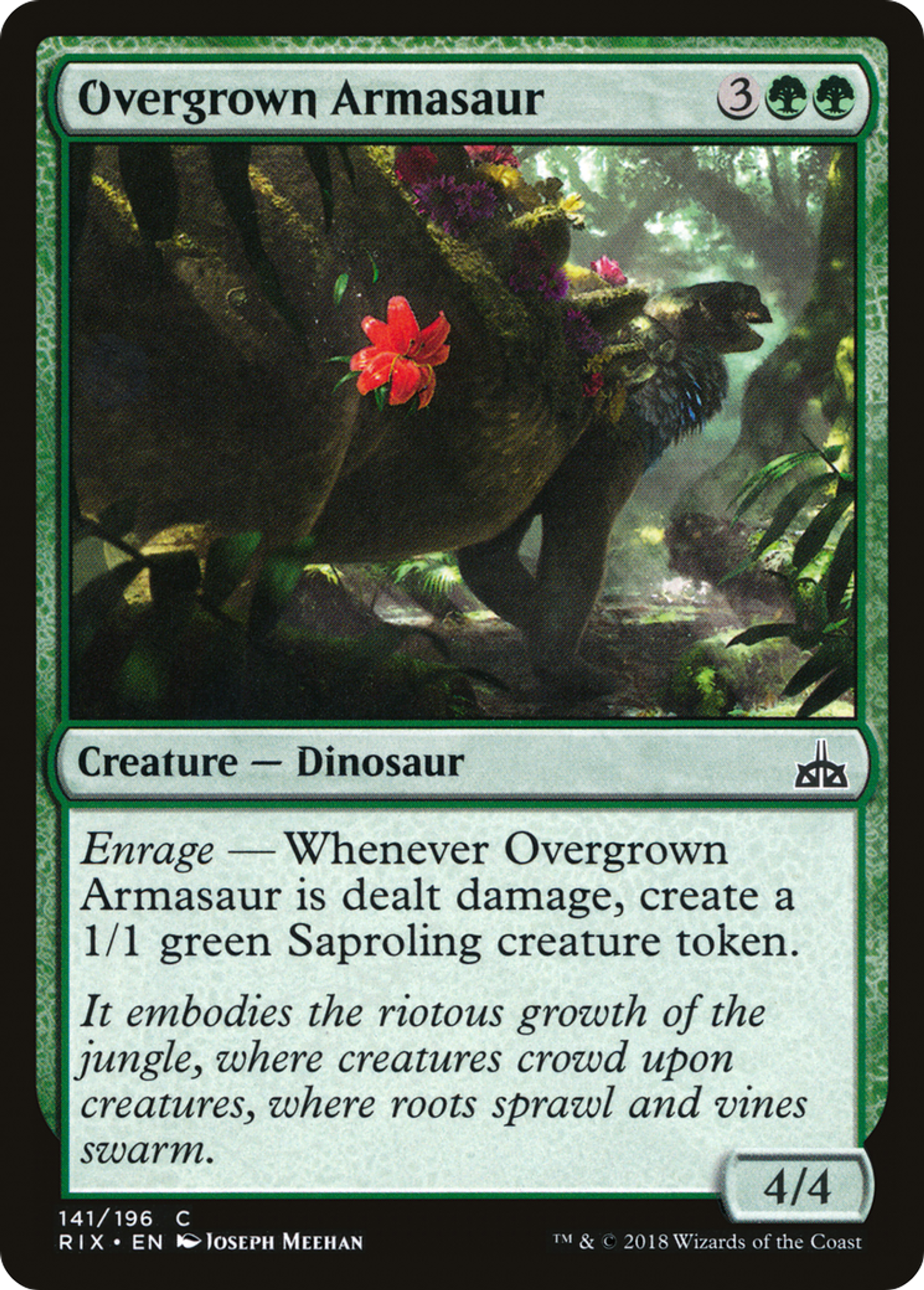 Overgrown Armasaur — Rivals of Ixalan — Magic: The Gathering