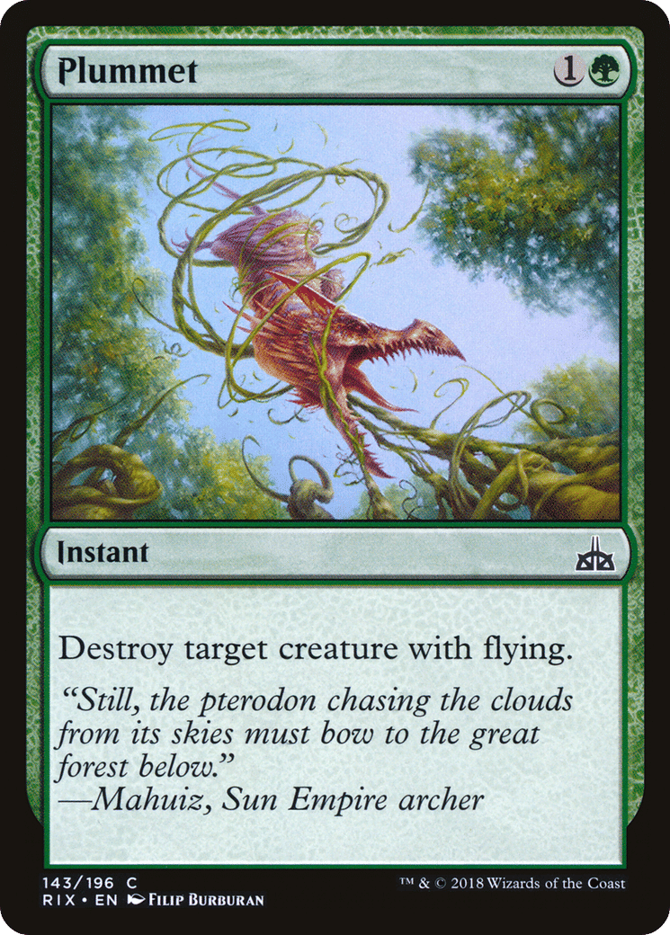 Plummet — Rivals of Ixalan — Magic: The Gathering