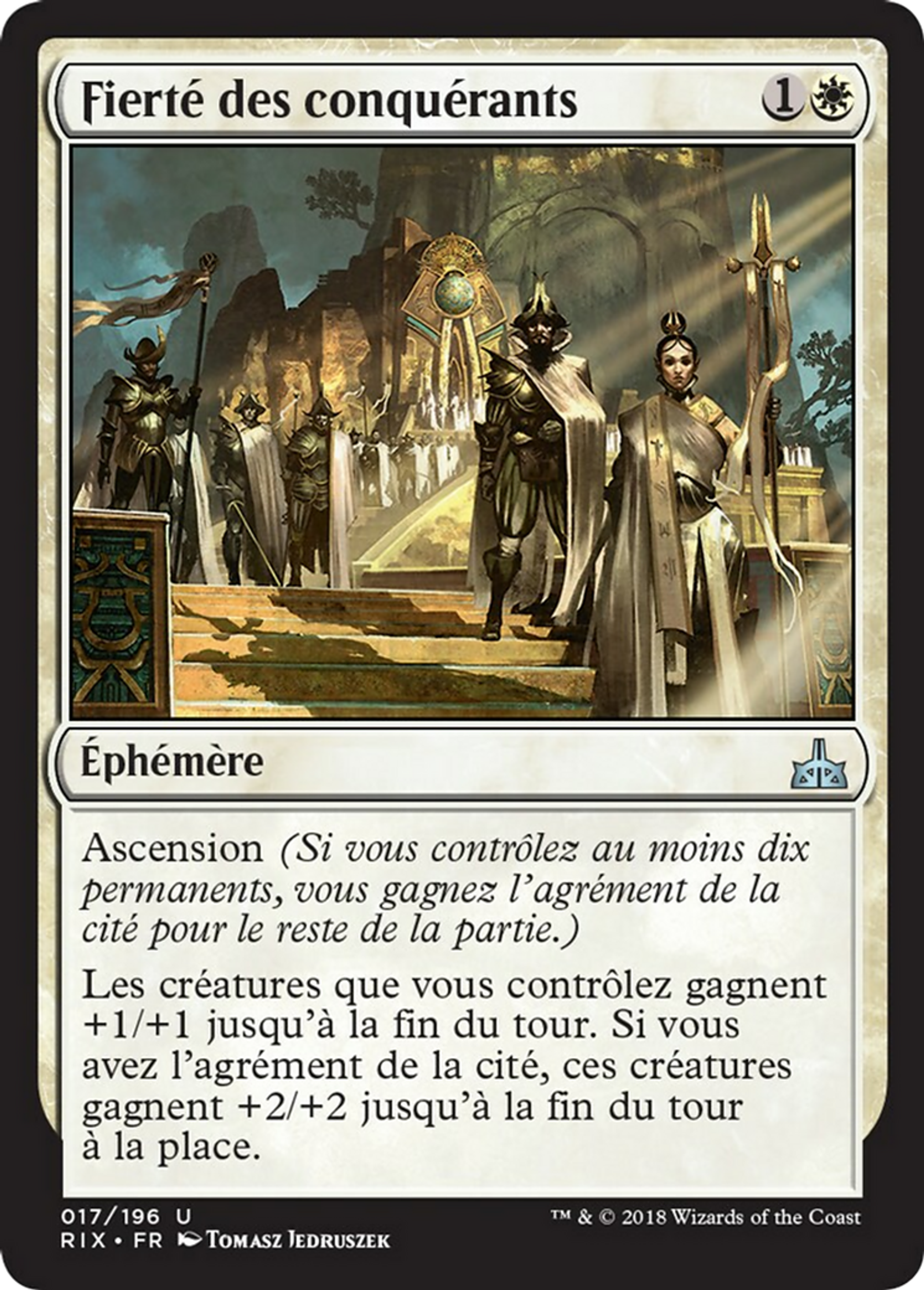 Fierté des conquérants — Rivals of Ixalan — Magic: The Gathering