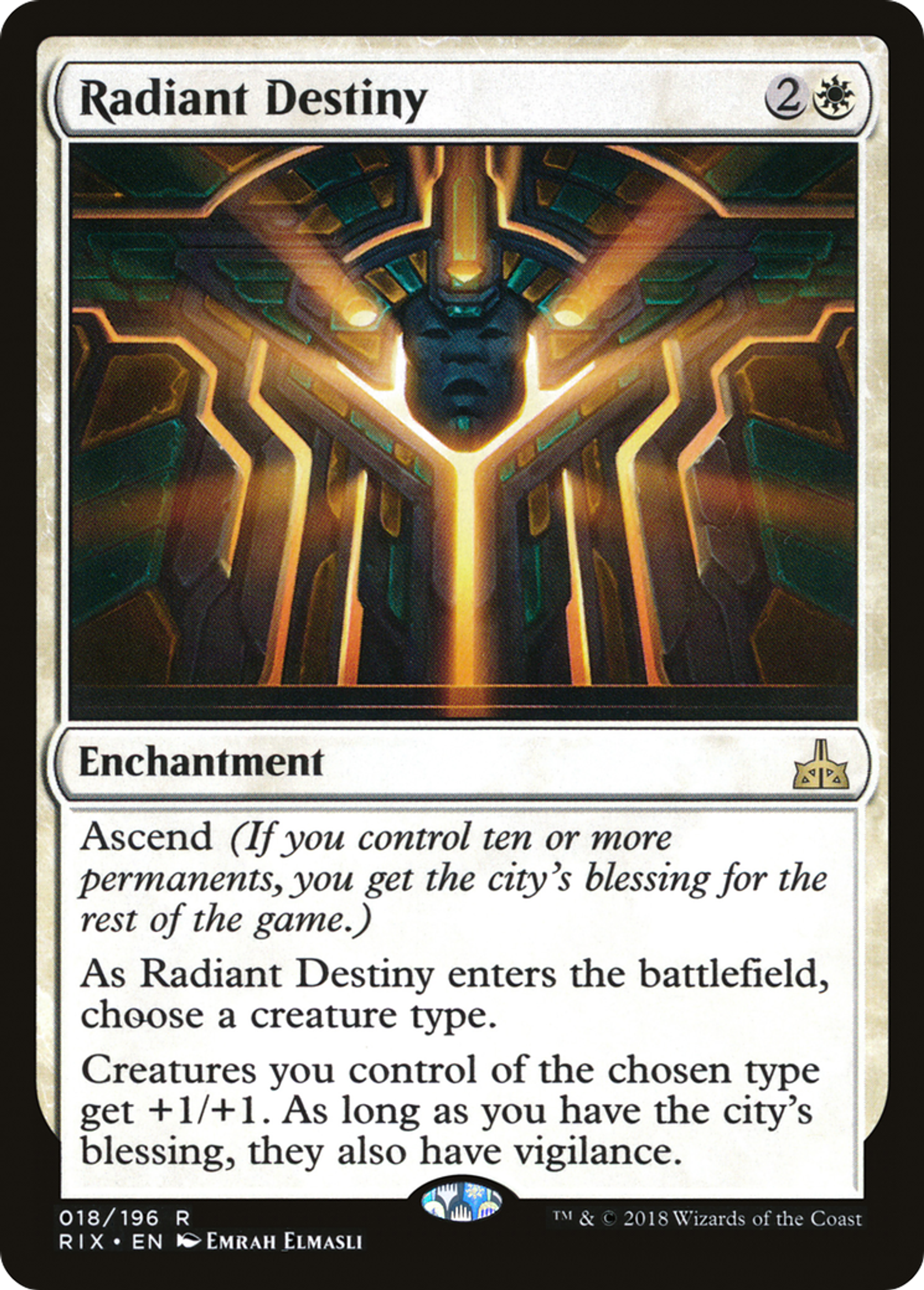 Destinée radieuse — Rivals of Ixalan — Magic: The Gathering