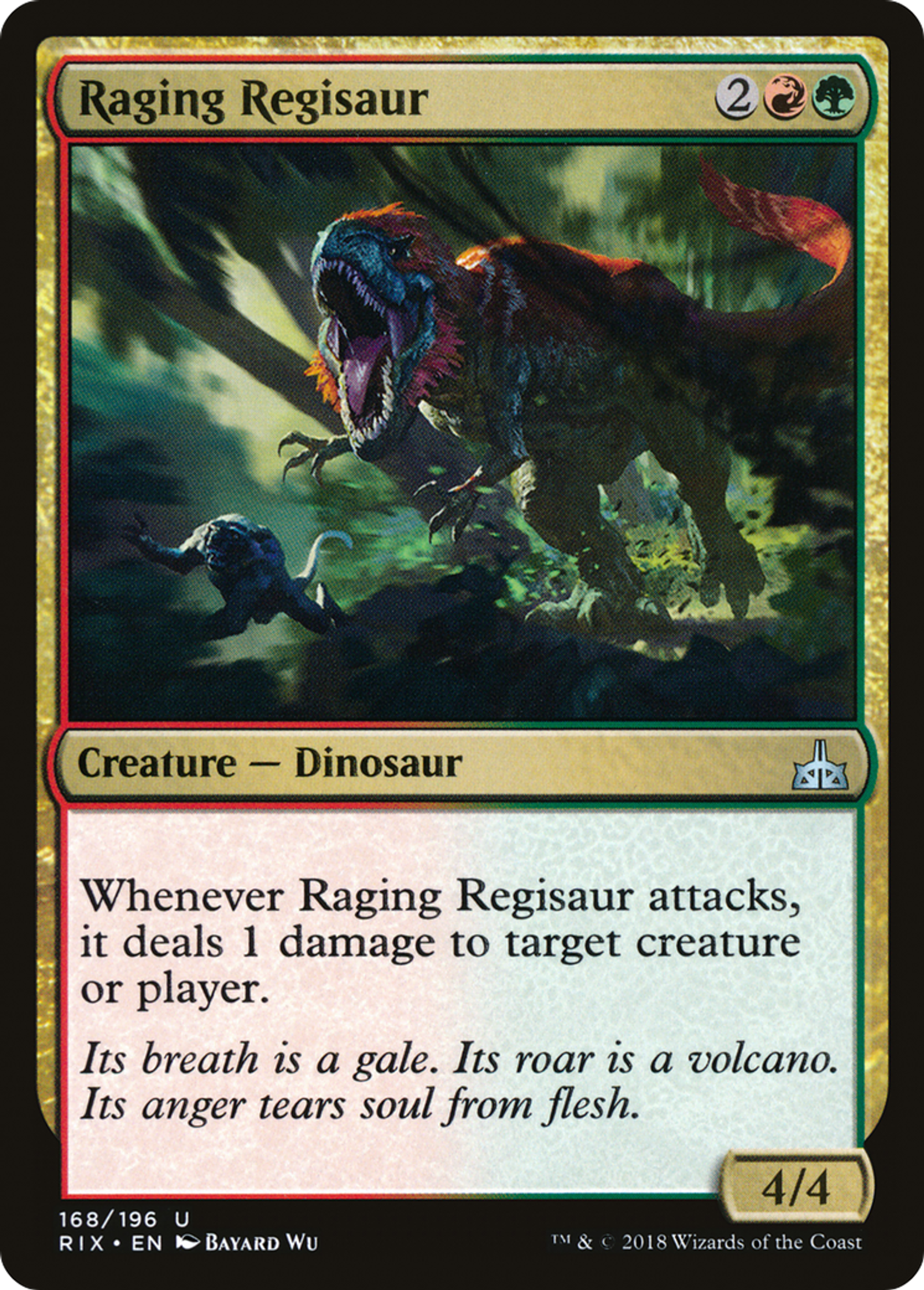 Raging Regisaur — Rivals of Ixalan — Magic: The Gathering