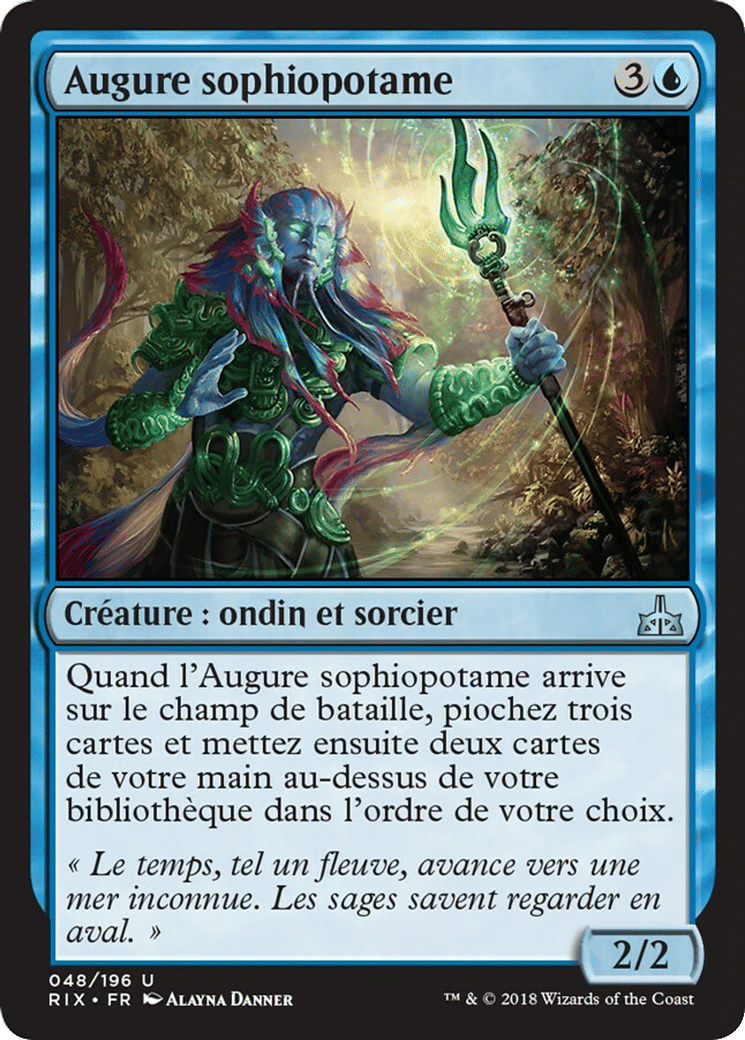 Augure sophiopotame — Rivals of Ixalan — Magic: The Gathering