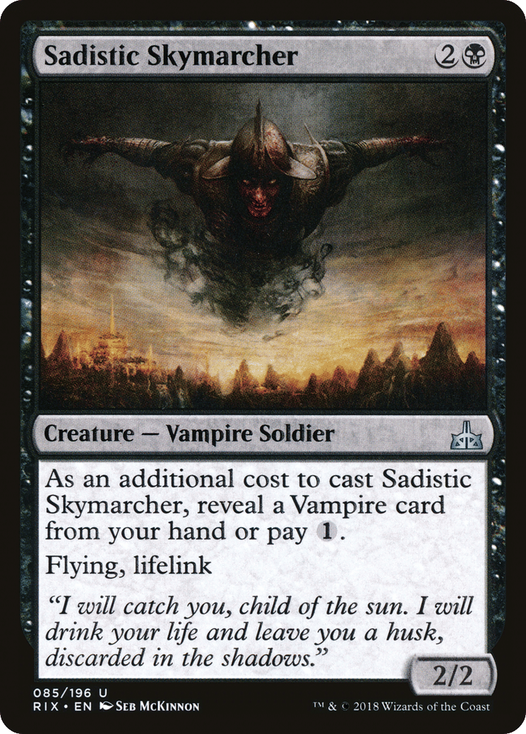 Sadistic Skymarcher — Rivals of Ixalan — Magic: The Gathering