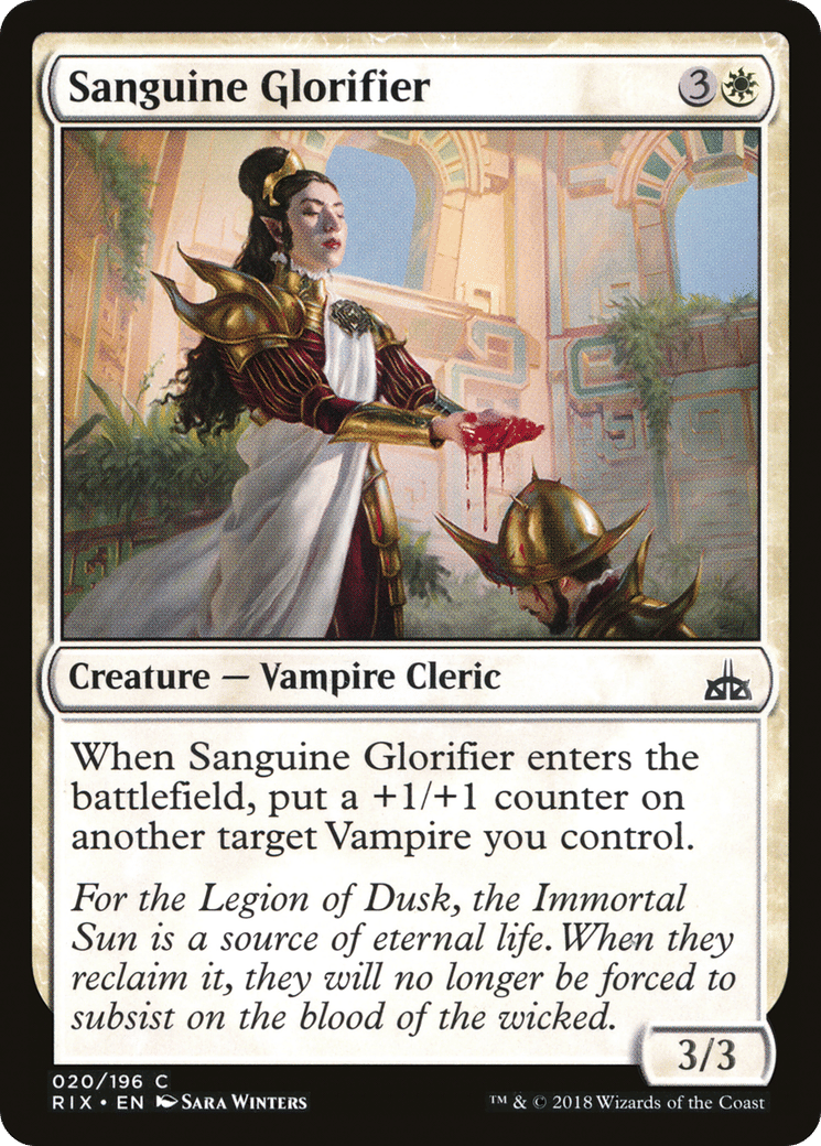 Sanguine Glorifier — Rivals of Ixalan — Magic: The Gathering
