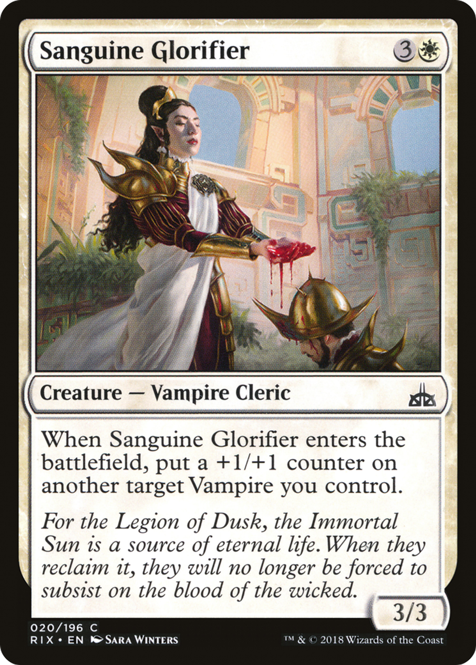 Sanguine Glorifier — Rivals of Ixalan — Magic: The Gathering