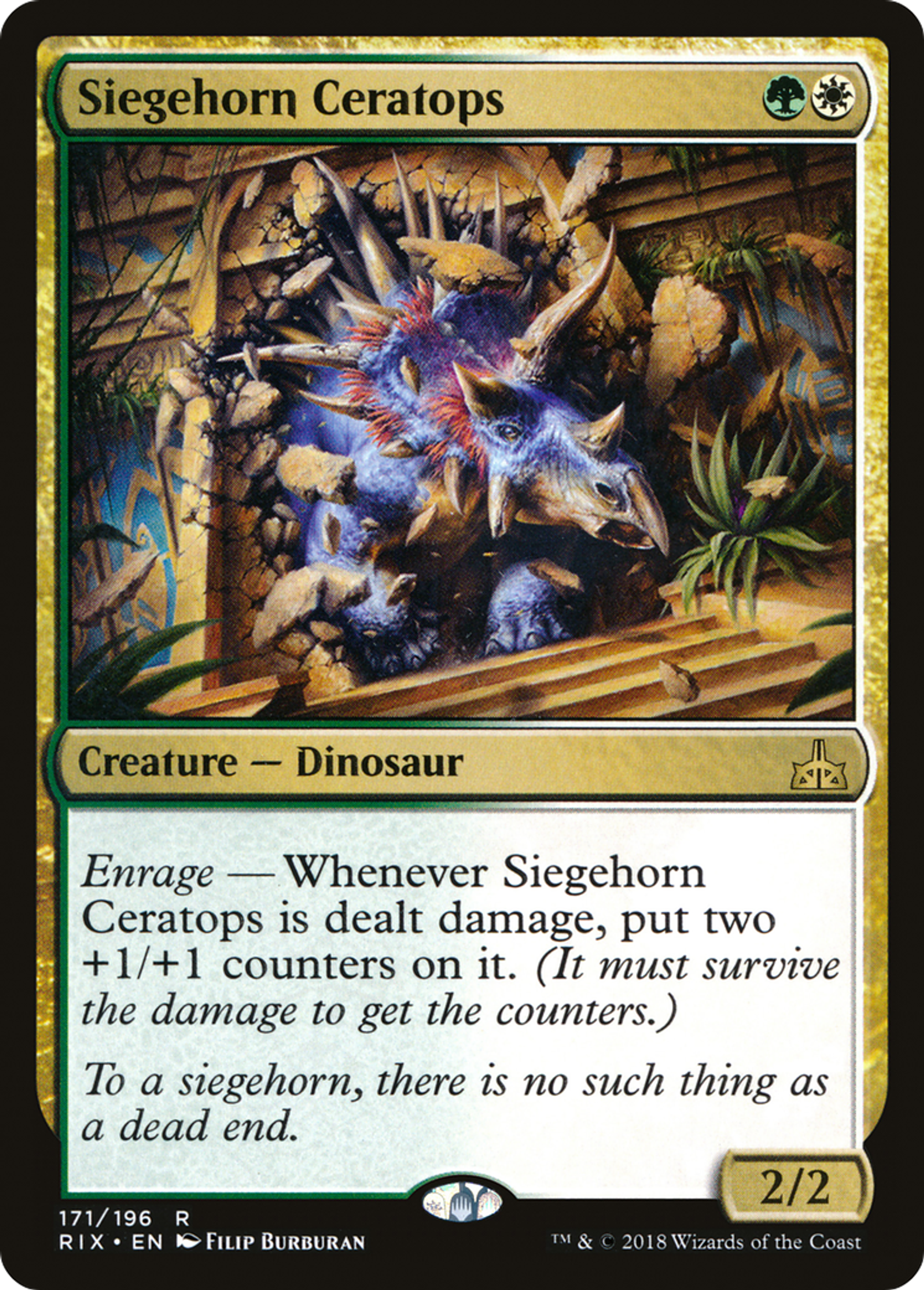 Siegehorn Ceratops — Rivals of Ixalan — Magic: The Gathering