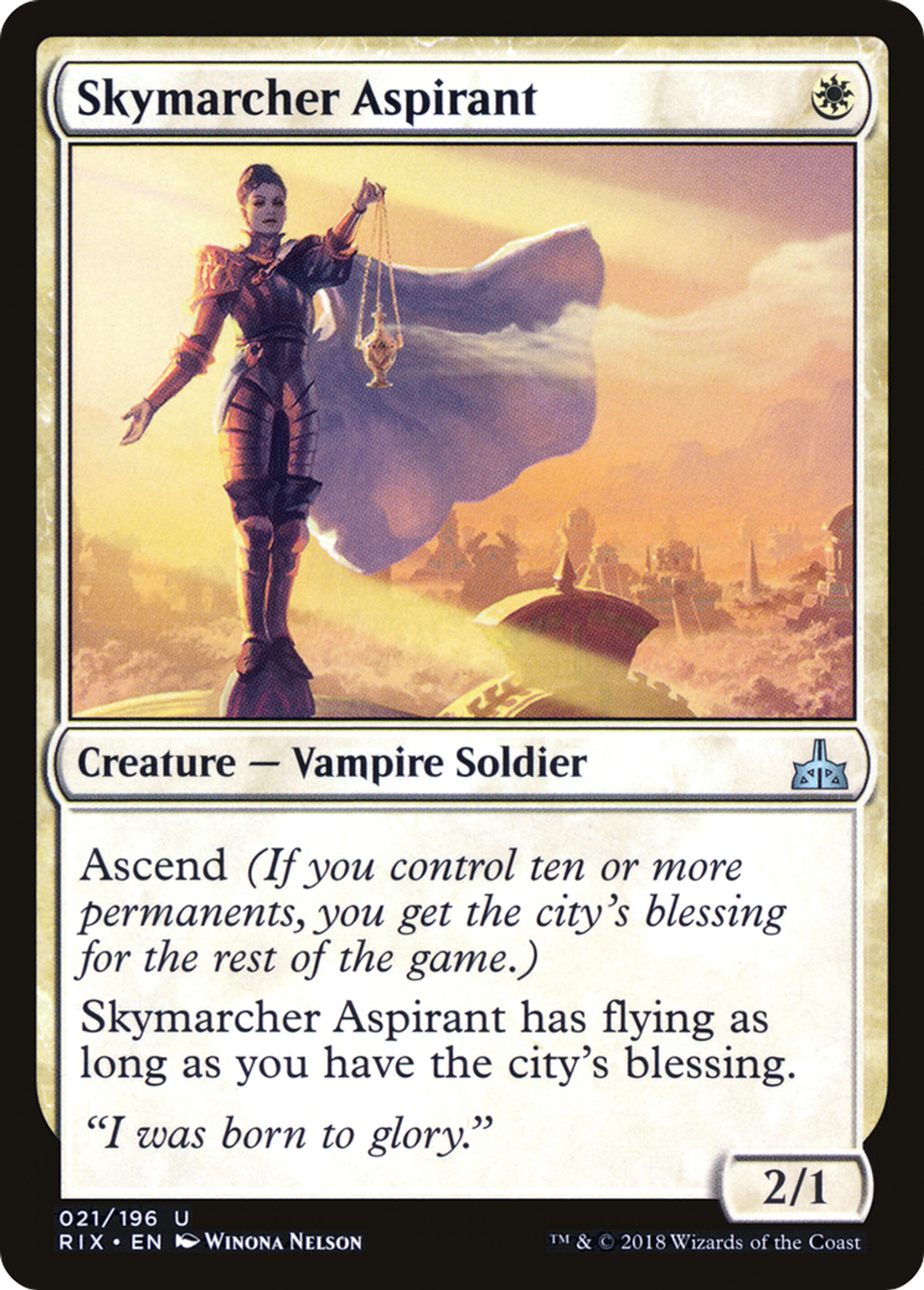 Skymarcher Aspirant — Rivals of Ixalan — Magic: The Gathering