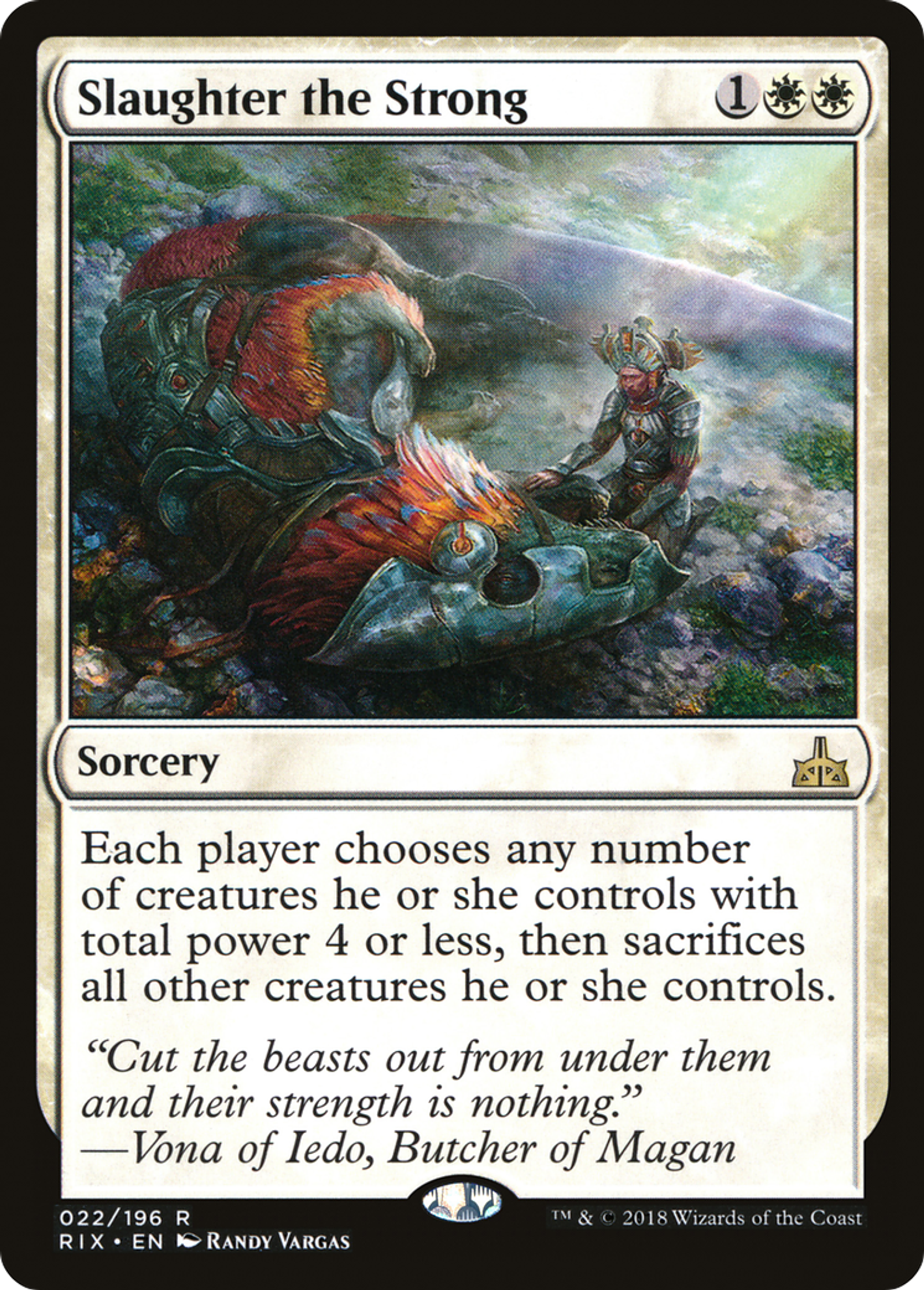 Slaughter the Strong — Rivals of Ixalan — Magic: The Gathering