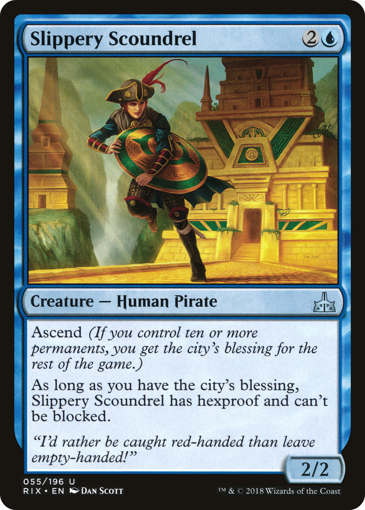 Slippery Scoundrel — Rivals of Ixalan — Magic: The Gathering