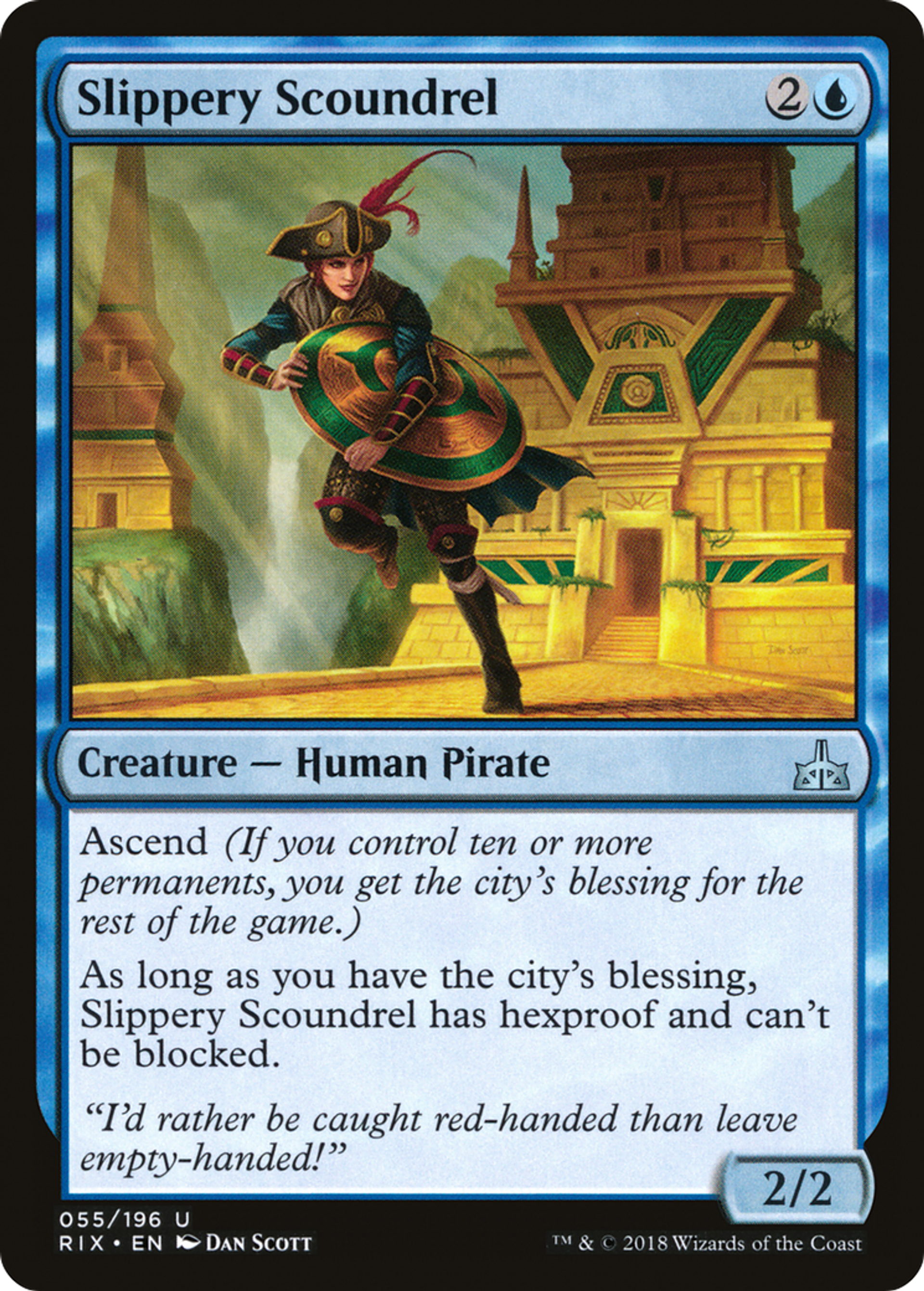 Slippery Scoundrel — Rivals of Ixalan — Magic: The Gathering