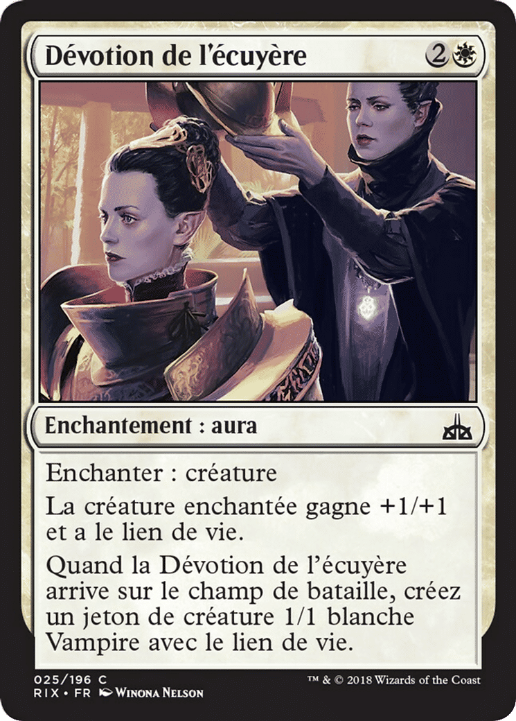 Dévotion de l'écuyère — Rivals of Ixalan — Magic: The Gathering