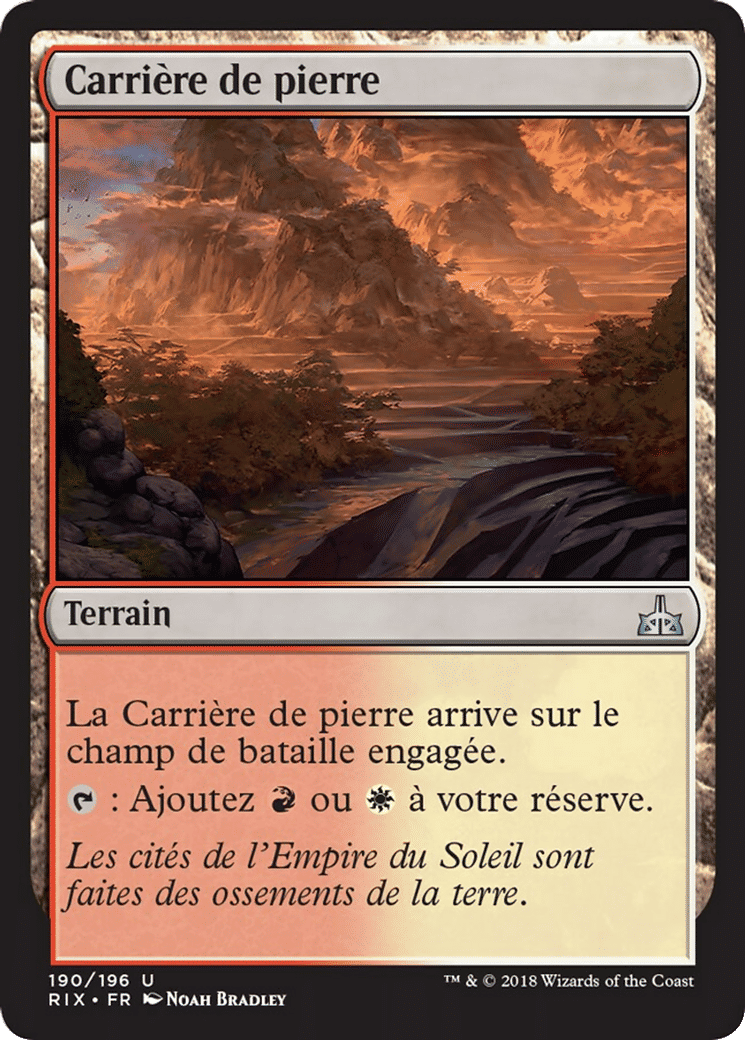 Carrière de pierre — Rivals of Ixalan — Magic: The Gathering