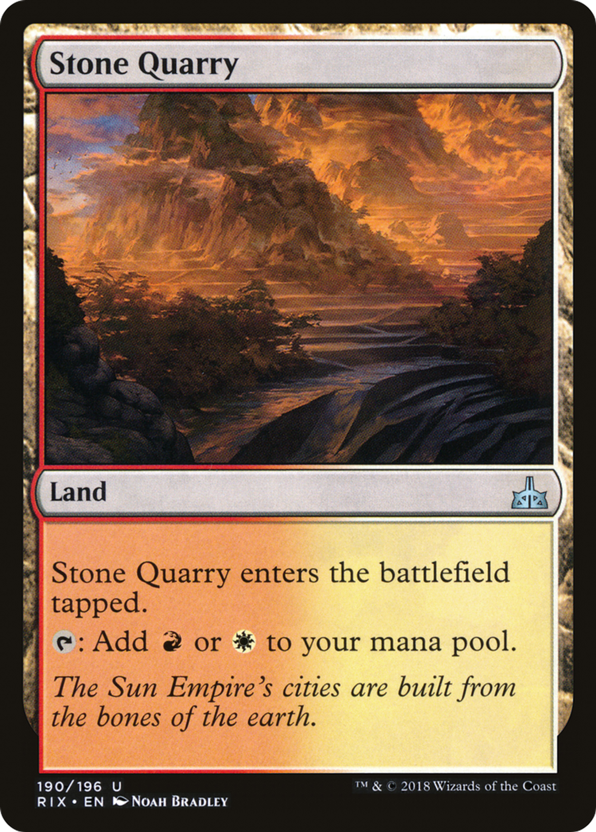 Stone Quarry — Rivals of Ixalan — Magic: The Gathering