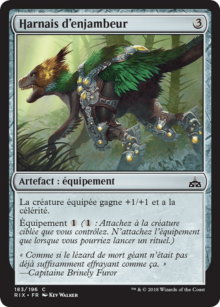 Harnais d'enjambeur — Rivals of Ixalan — Magic: The Gathering