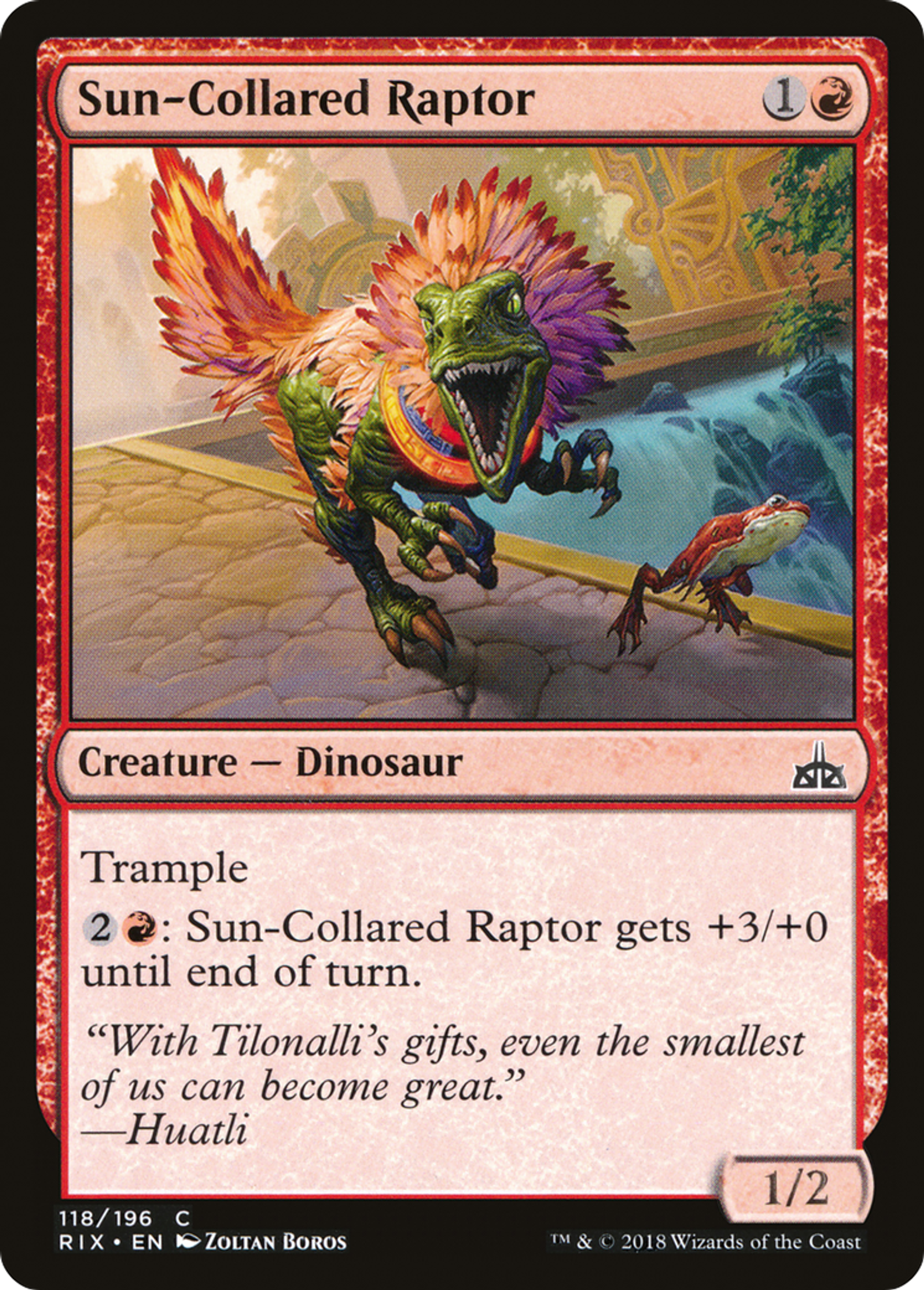 Sun-Collared Raptor — Rivals of Ixalan — Magic: The Gathering
