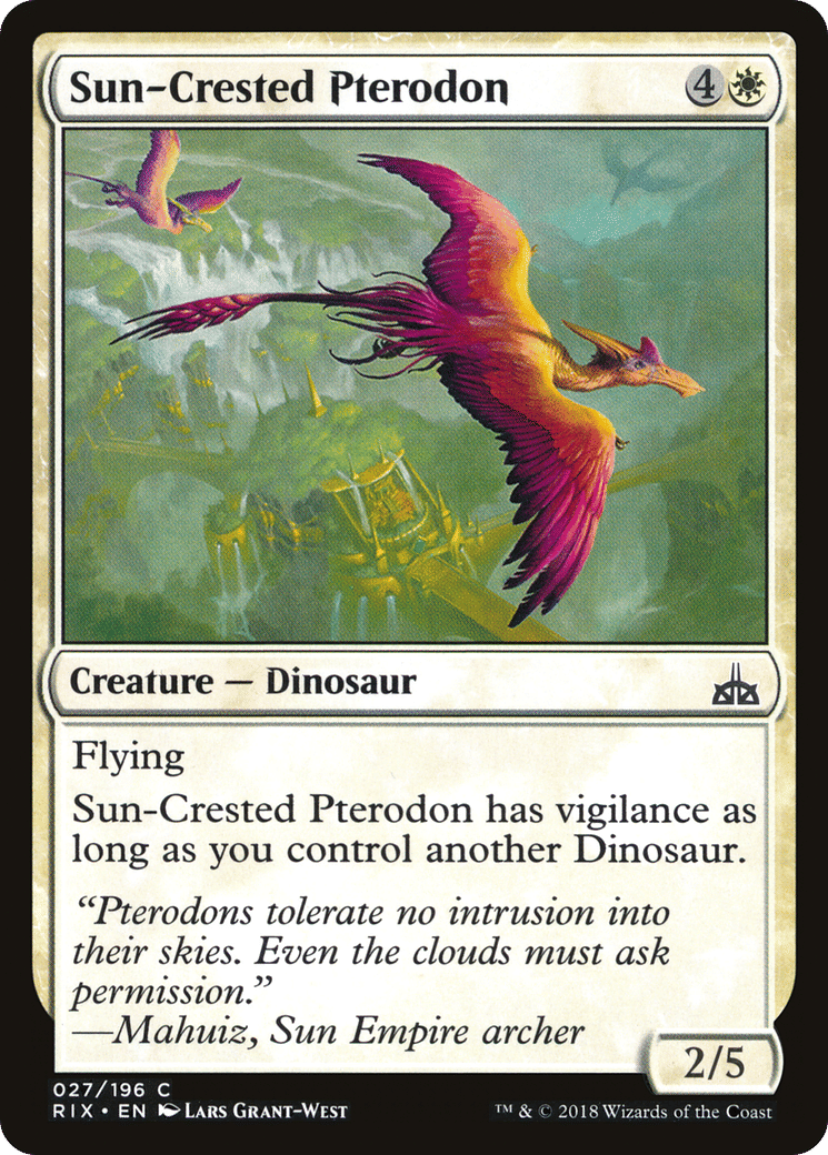 Sun-Crested Pterodon — Rivals of Ixalan — Magic: The Gathering