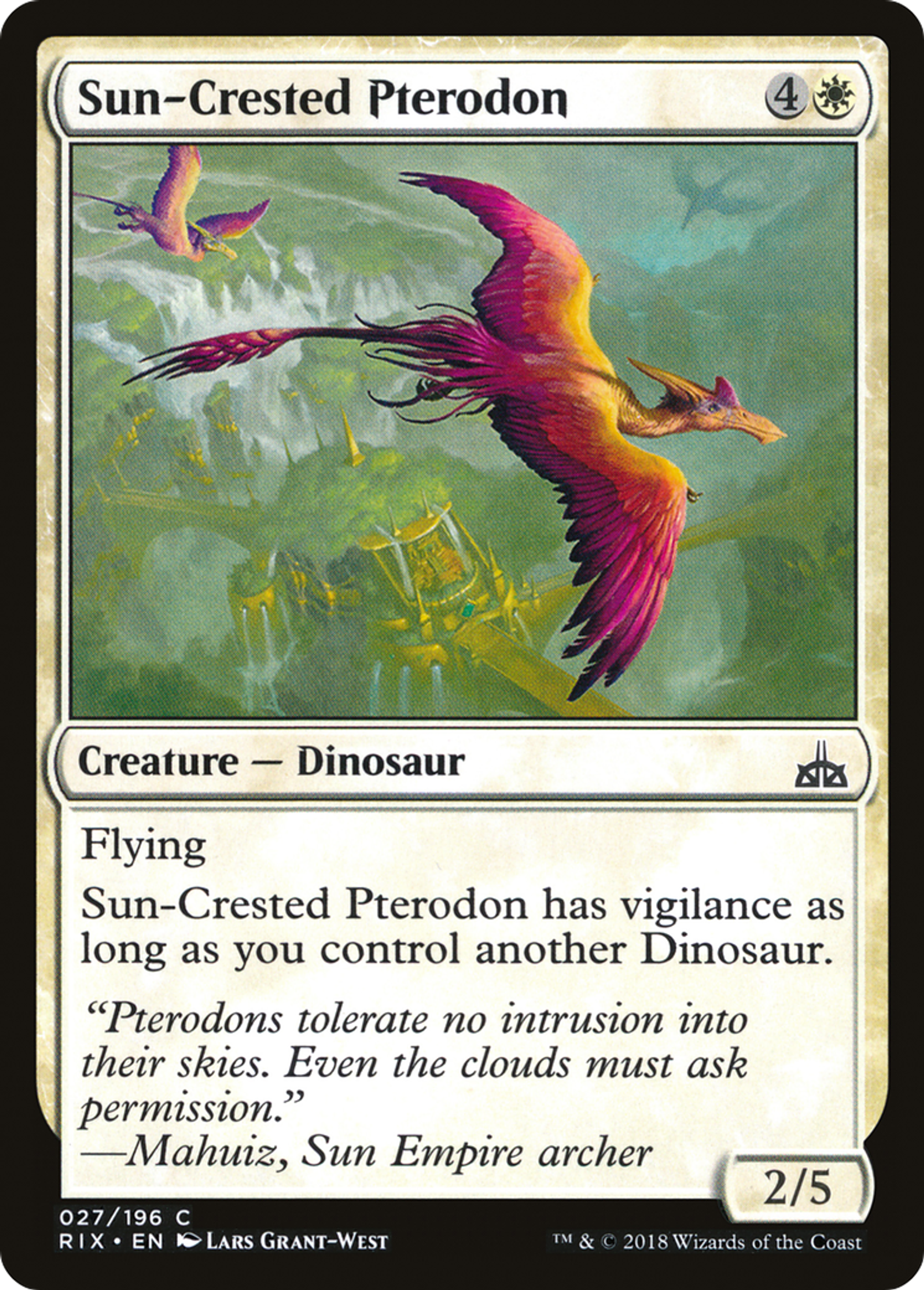Sun-Crested Pterodon — Rivals of Ixalan — Magic: The Gathering