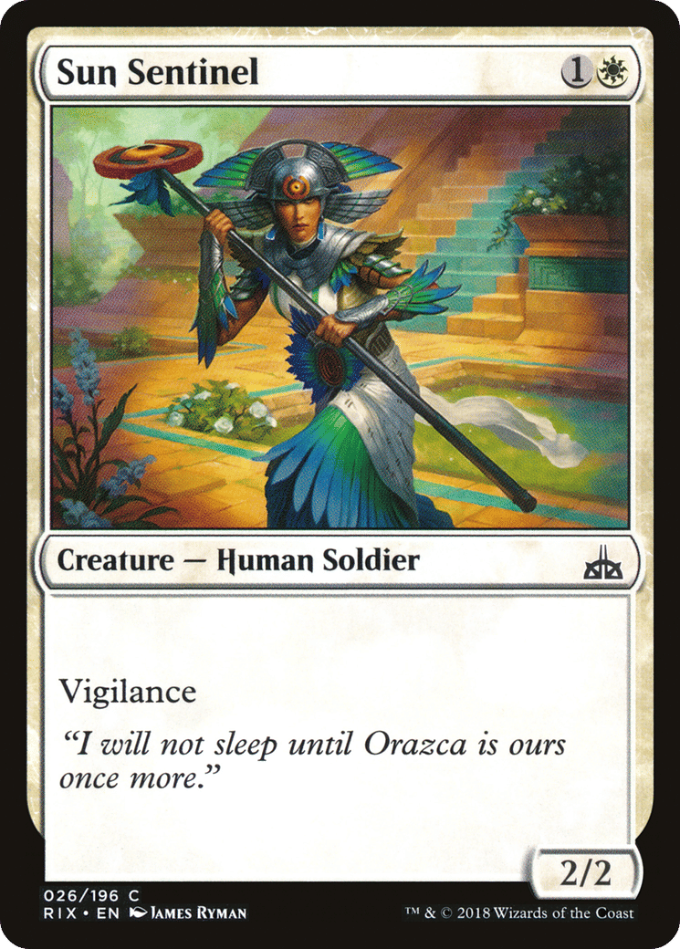Sun Sentinel — Rivals of Ixalan — Magic: The Gathering