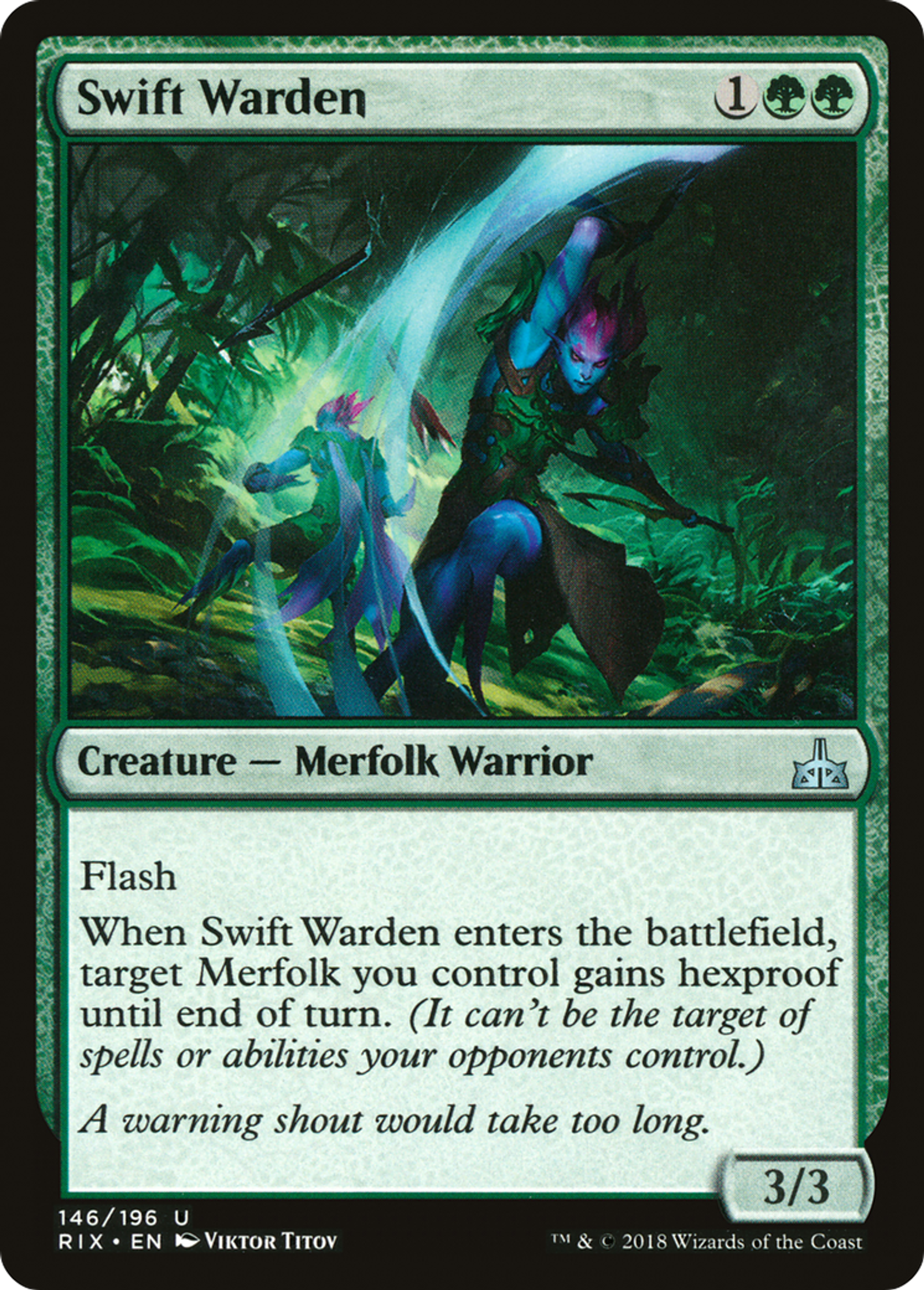 Swift Warden — Rivals of Ixalan — Magic: The Gathering