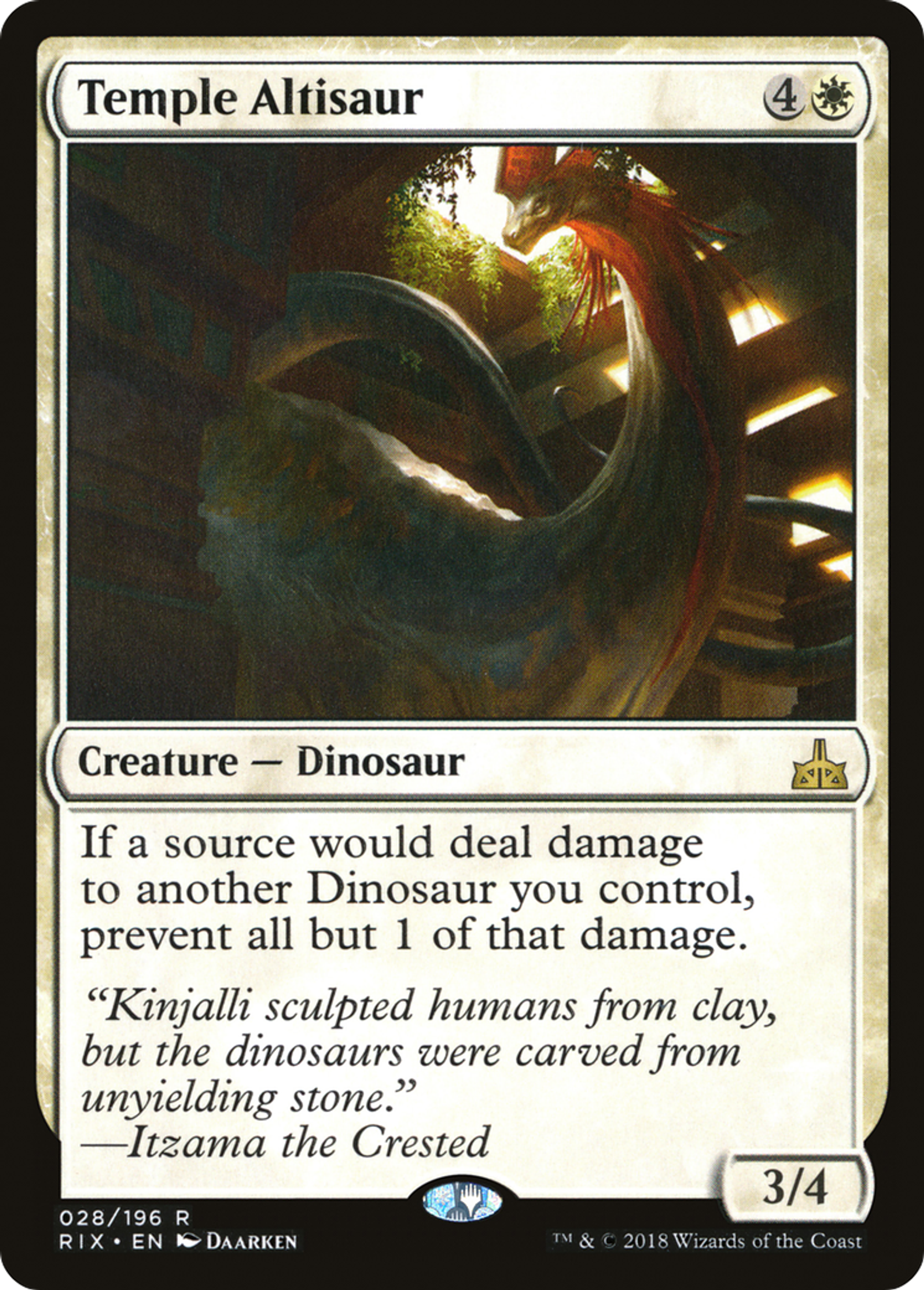Temple Altisaur — Rivals of Ixalan — Magic: The Gathering
