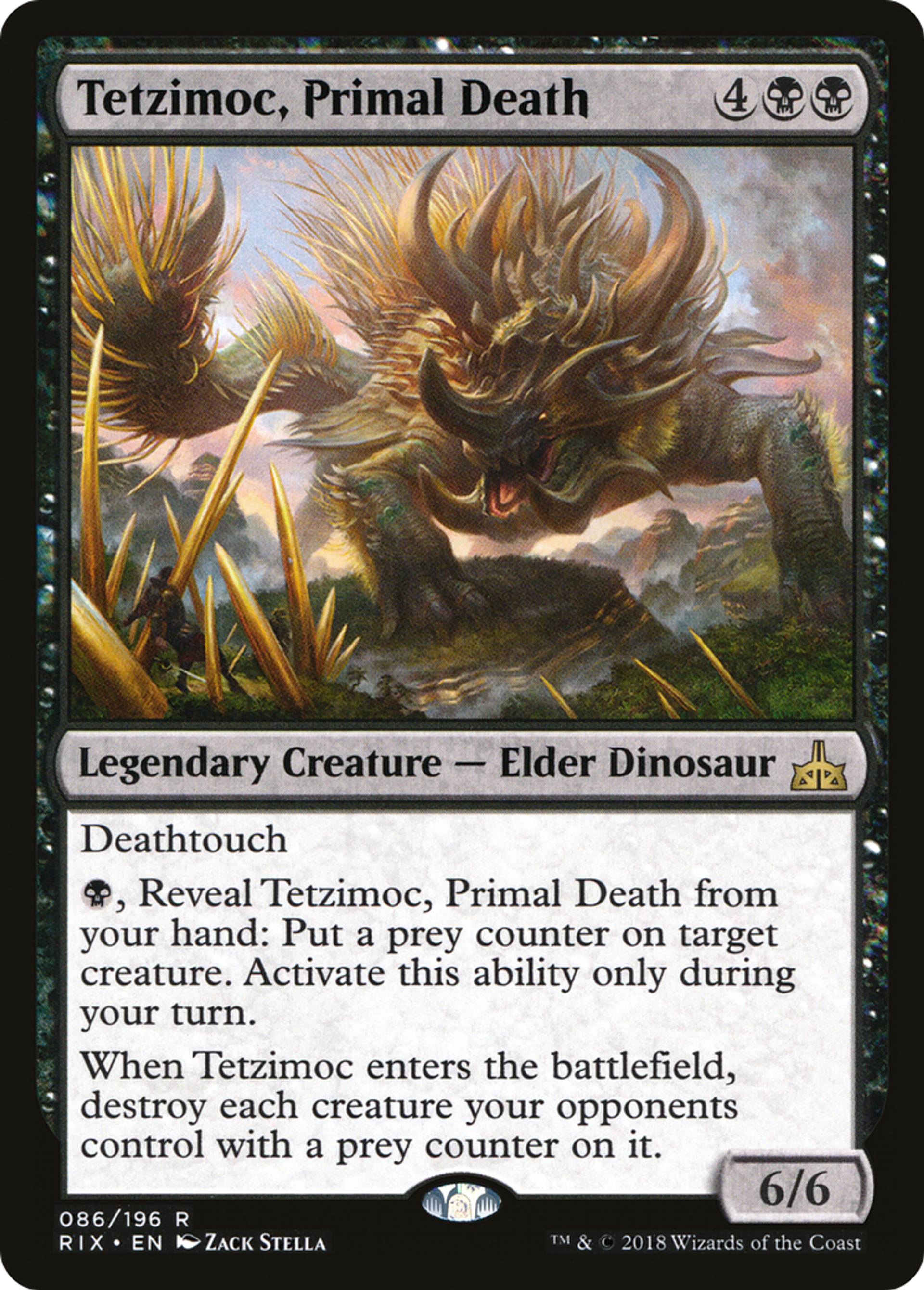 Tetzimoc, Mort primordiale — Rivals of Ixalan — Magic: The Gathering
