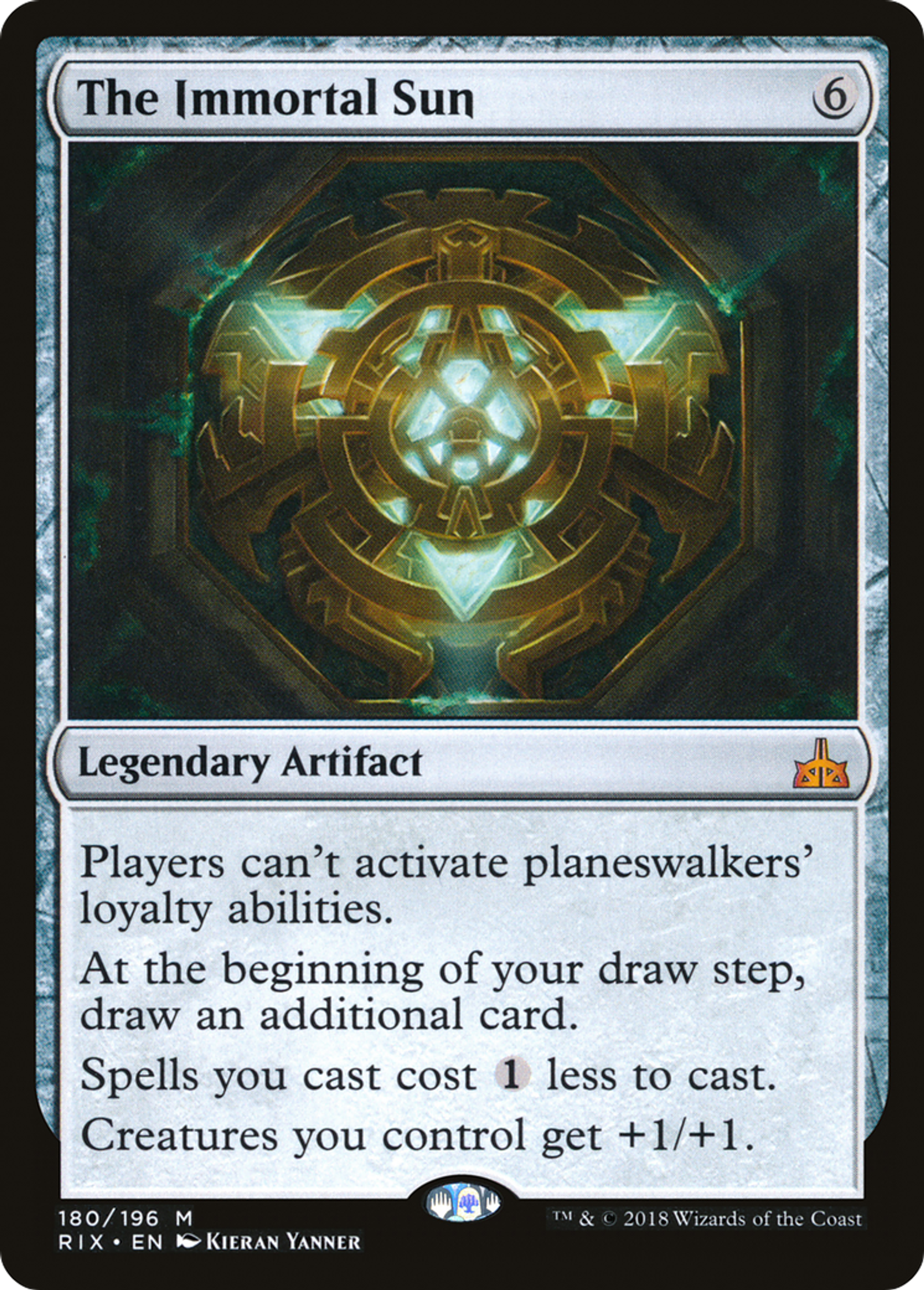 The Immortal Sun — Rivals of Ixalan — Magic: The Gathering
