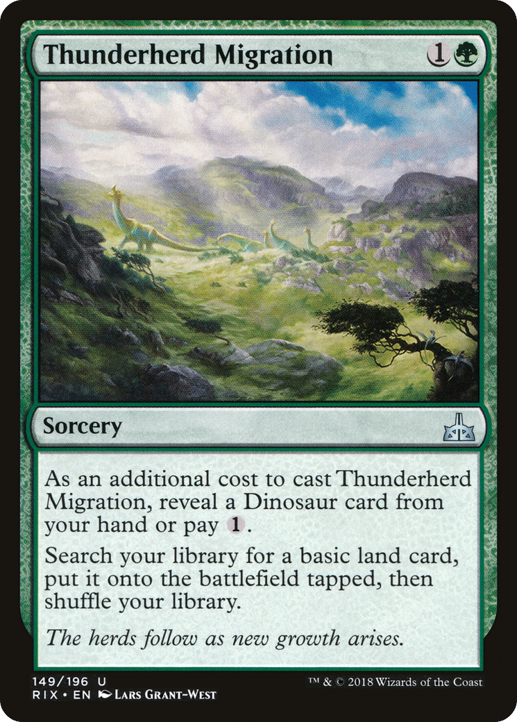 Thunderherd Migration — Rivals of Ixalan — Magic: The Gathering