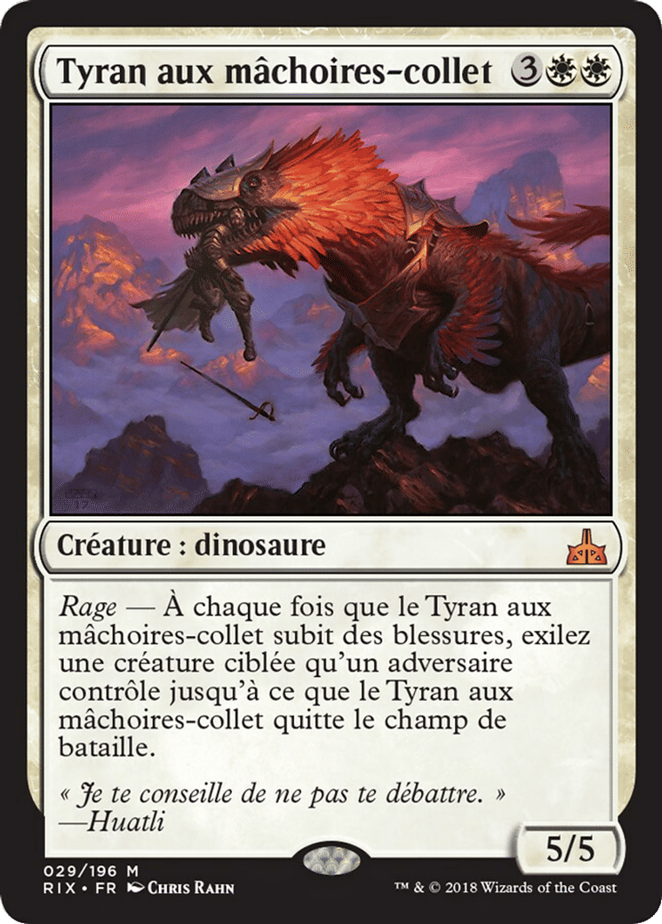 Tyran aux mâchoires-collet — Rivals of Ixalan — Magic: The Gathering