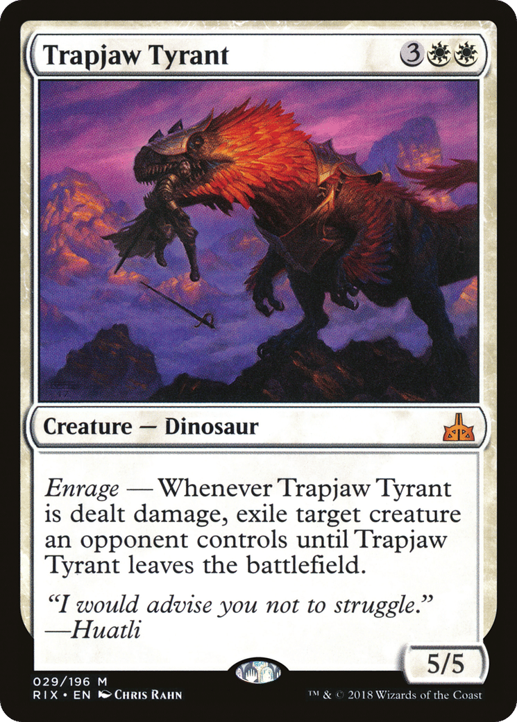 Trapjaw Tyrant — Rivals of Ixalan — Magic: The Gathering