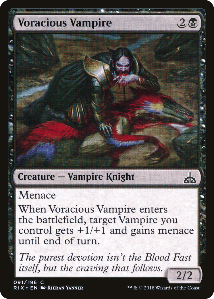 Voracious Vampire — Rivals of Ixalan — Magic: The Gathering