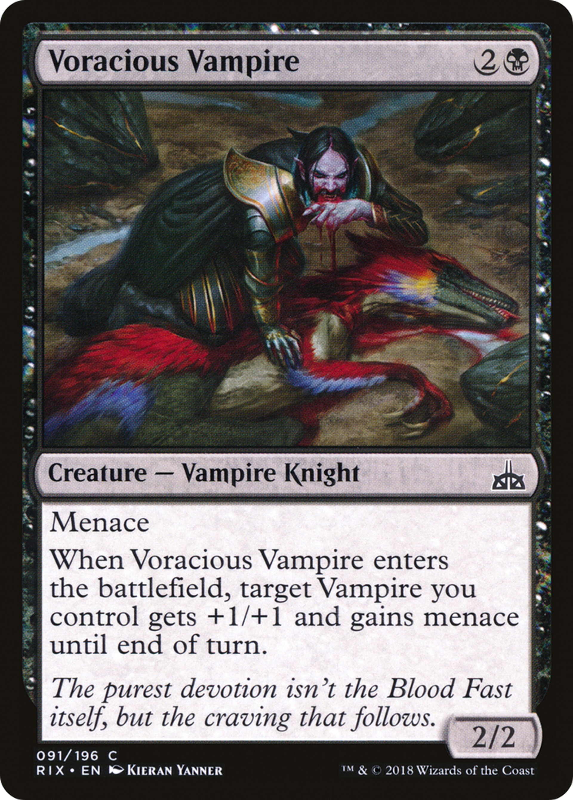Voracious Vampire — Rivals of Ixalan — Magic: The Gathering