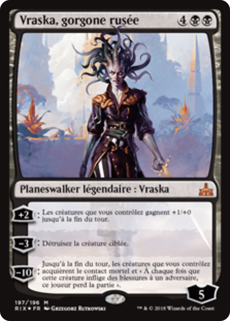 Vraska, gorgone rusée — Rivals of Ixalan — Magic: The Gathering