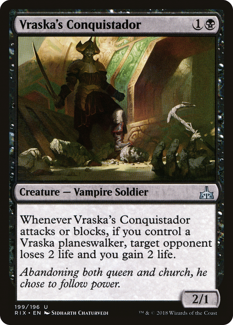 Vraska's Conquistador — Rivals of Ixalan — Magic: The Gathering