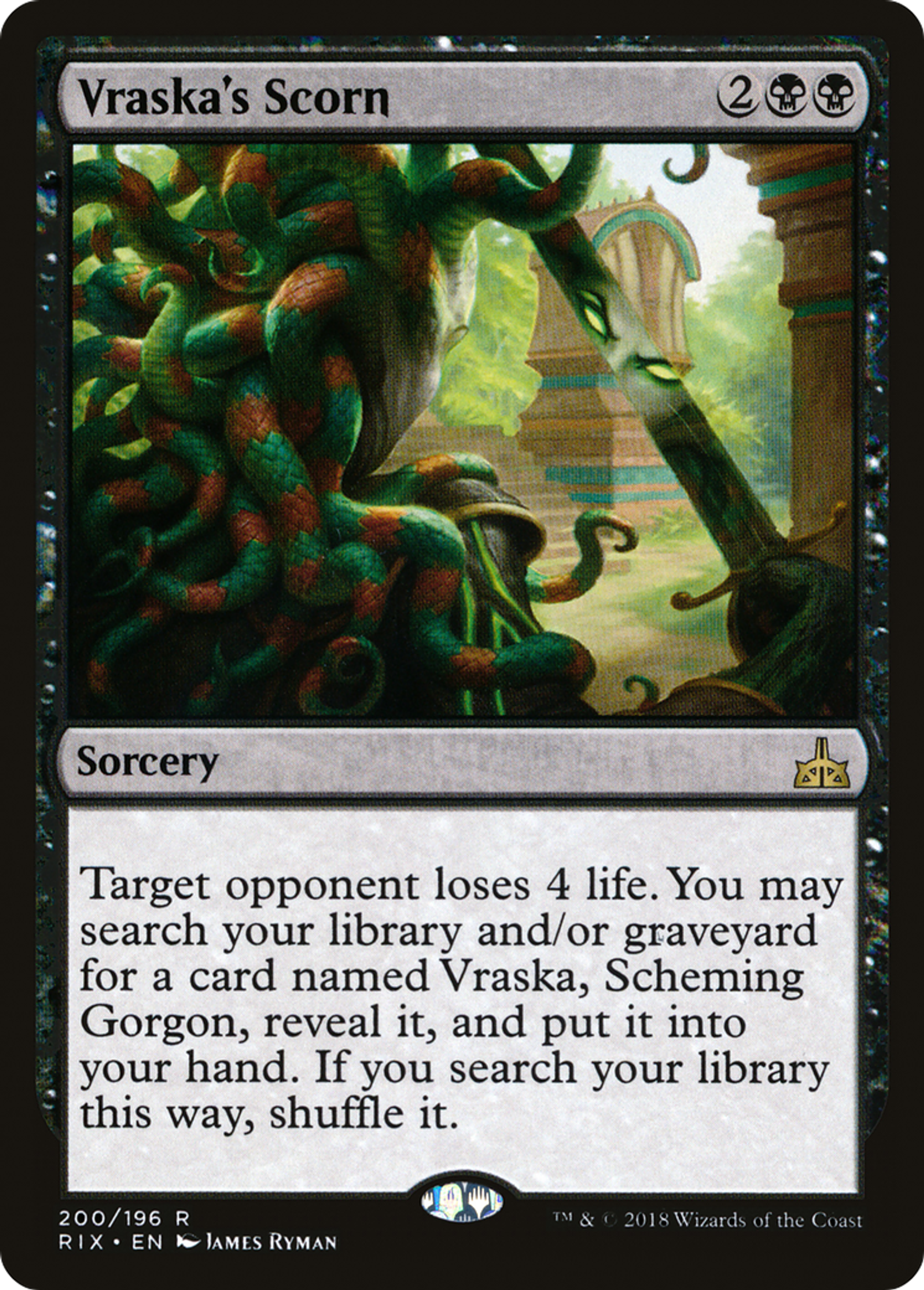 Vraska's Scorn — Rivals of Ixalan — Magic: The Gathering
